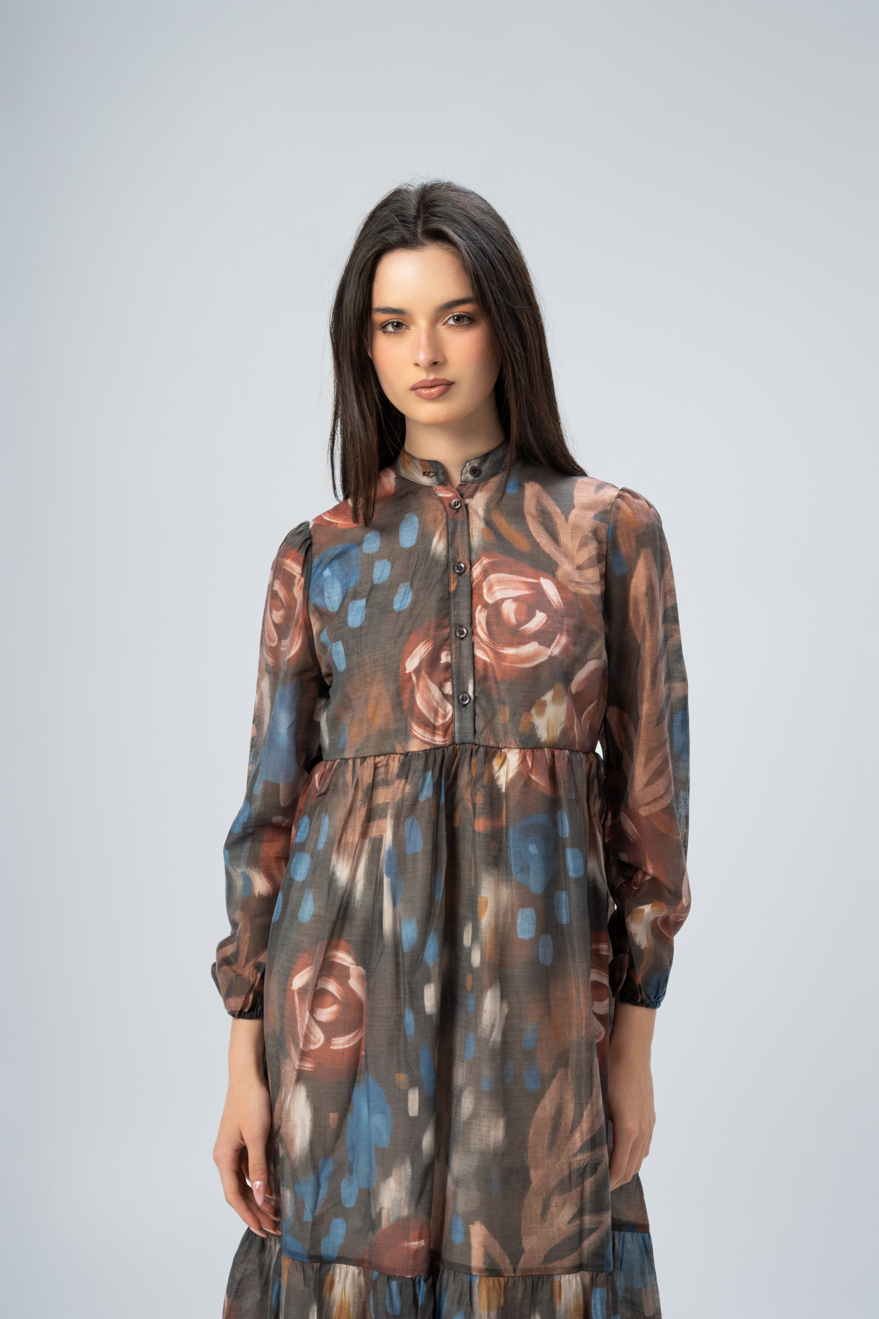 Short Button Dress With Belt