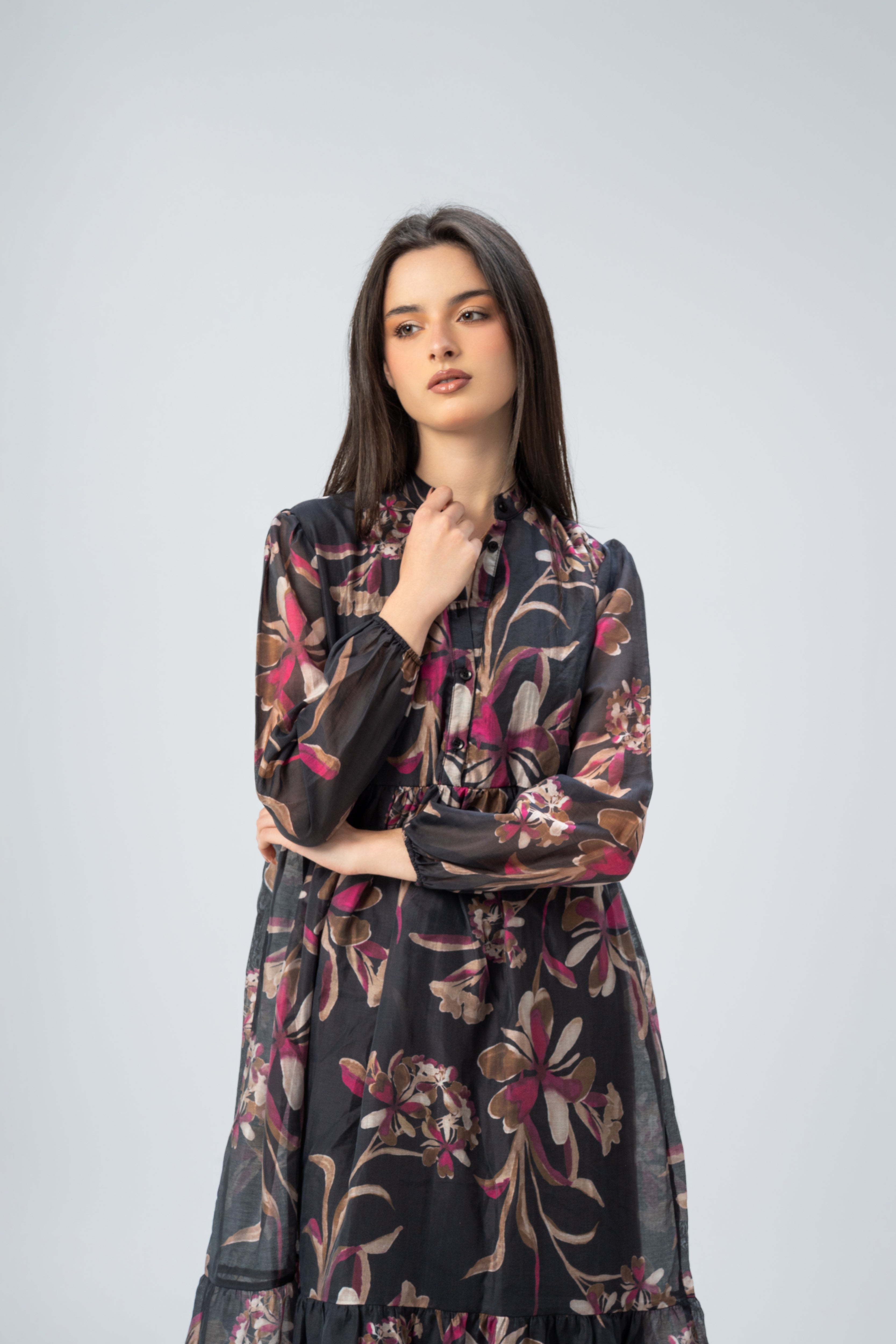 Short Button Dress With Belt