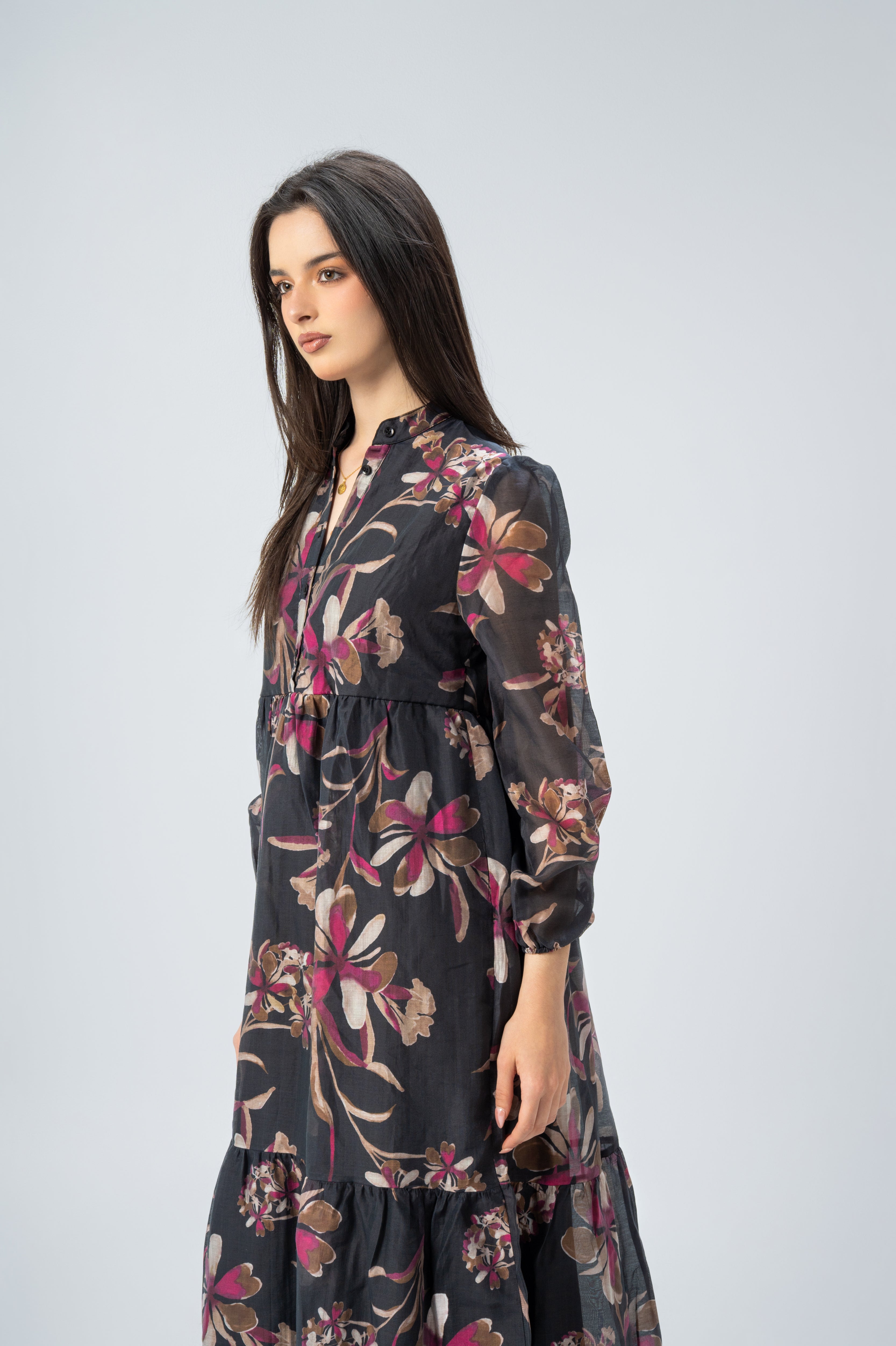 Short Button Dress With Belt