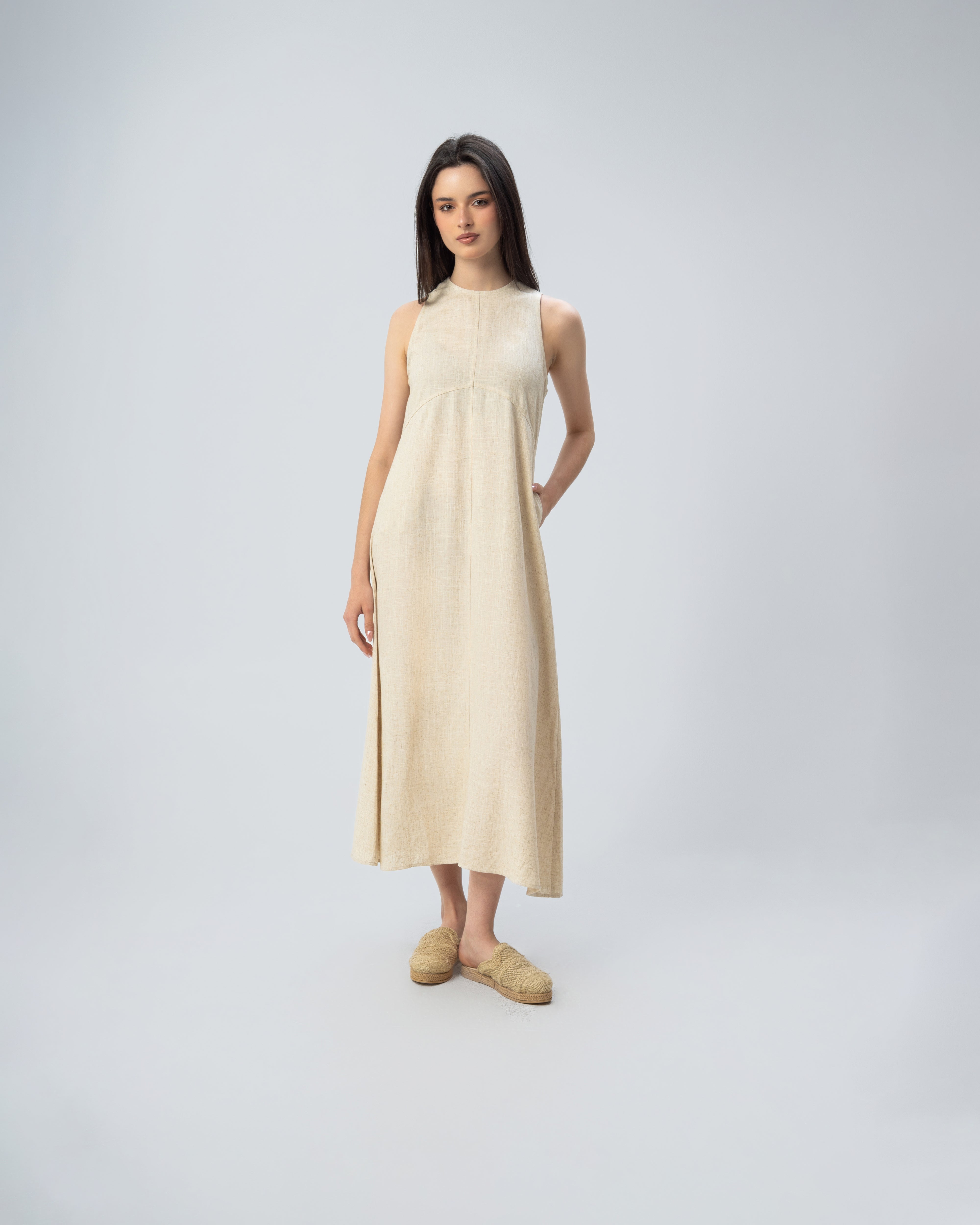 Linen Strap Dress