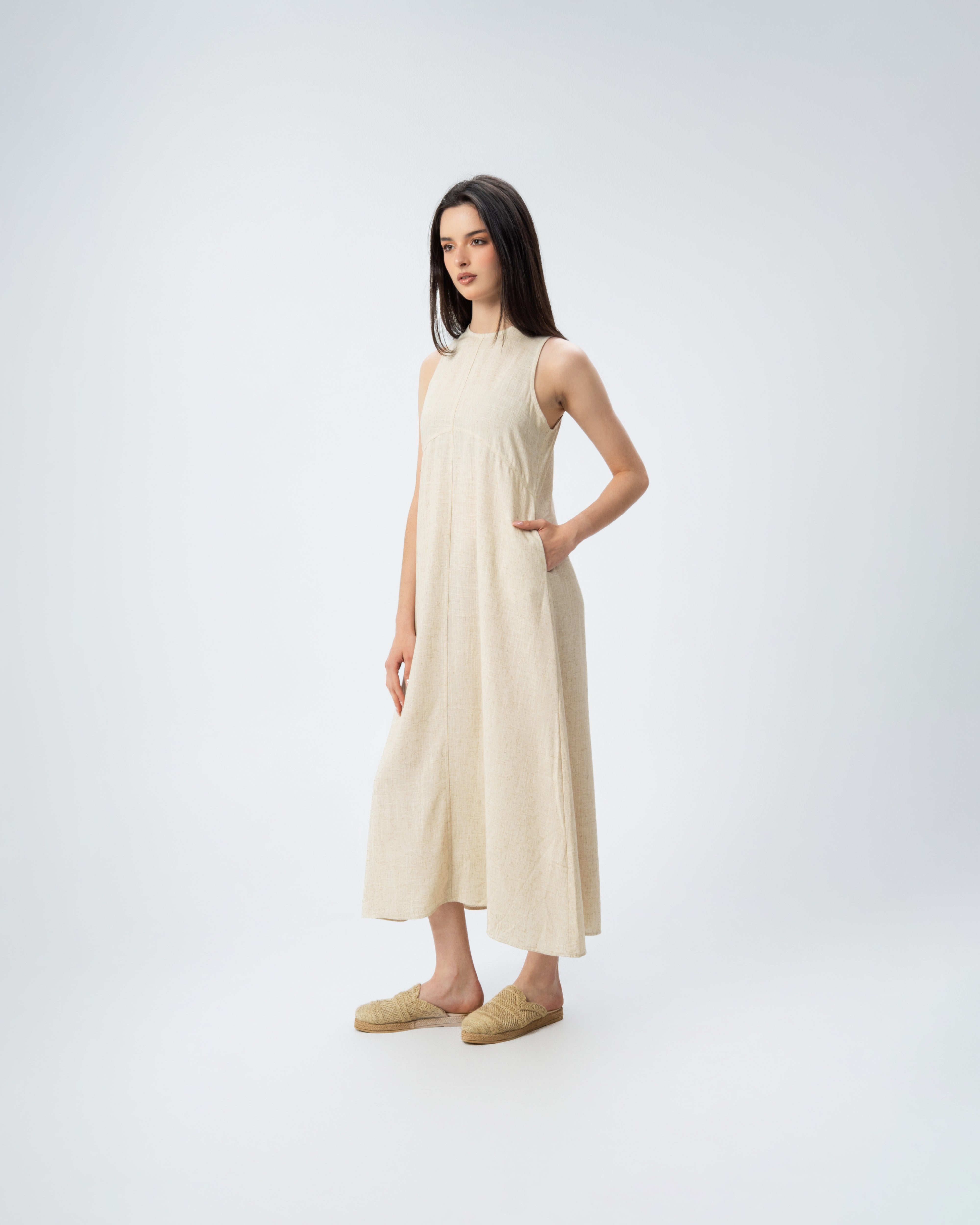 Linen Strap Dress