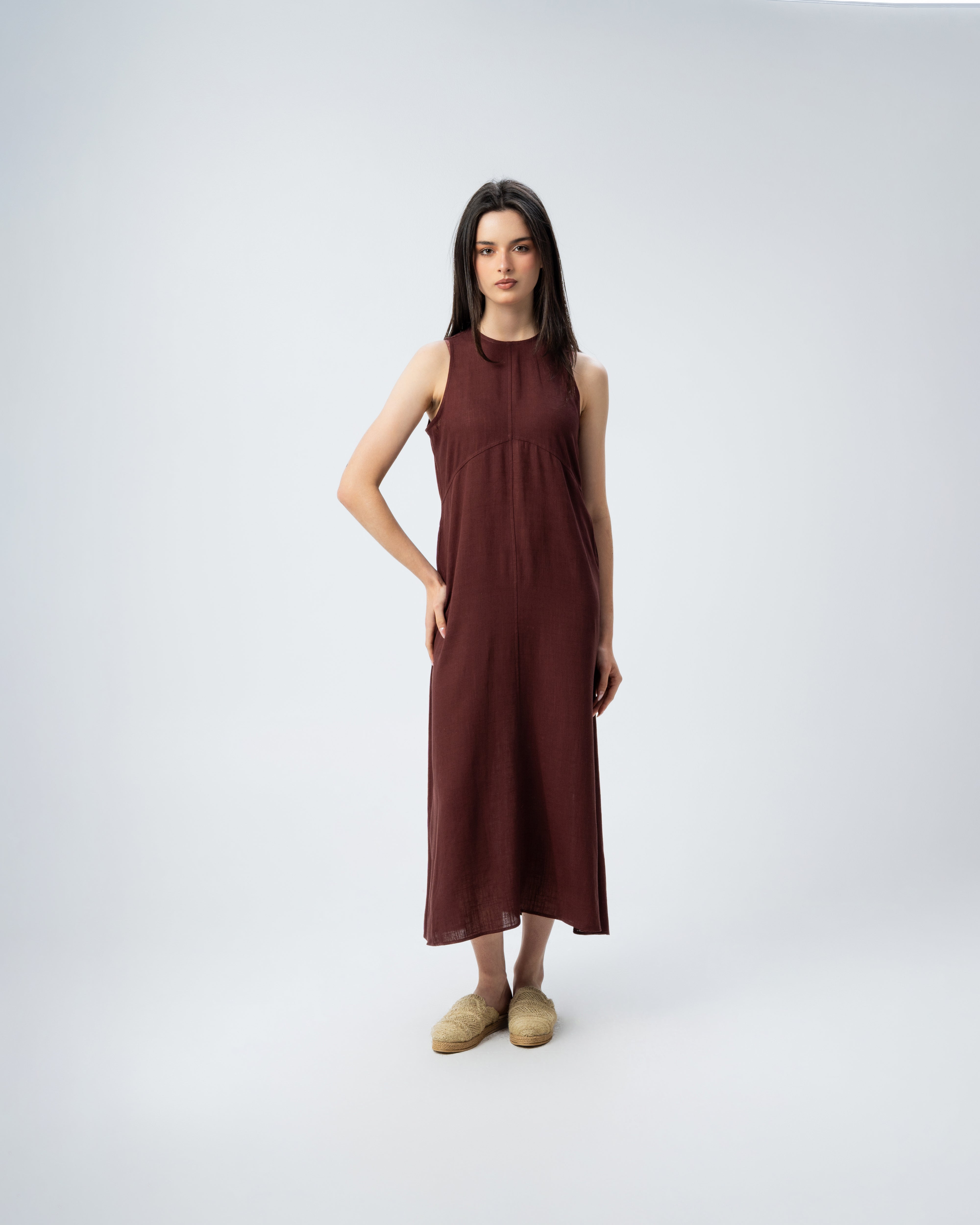 Linen Strap Dress