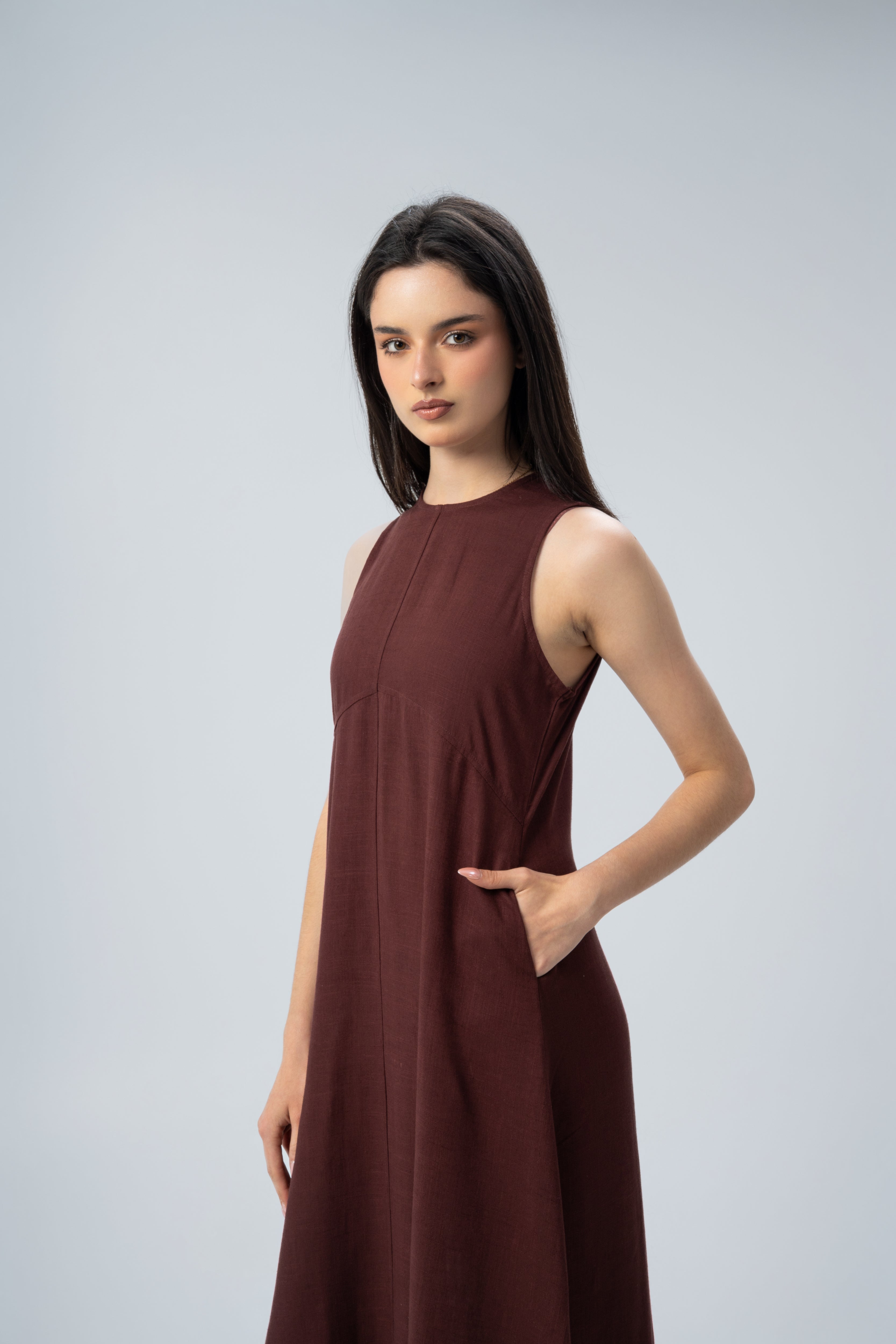 Linen Strap Dress