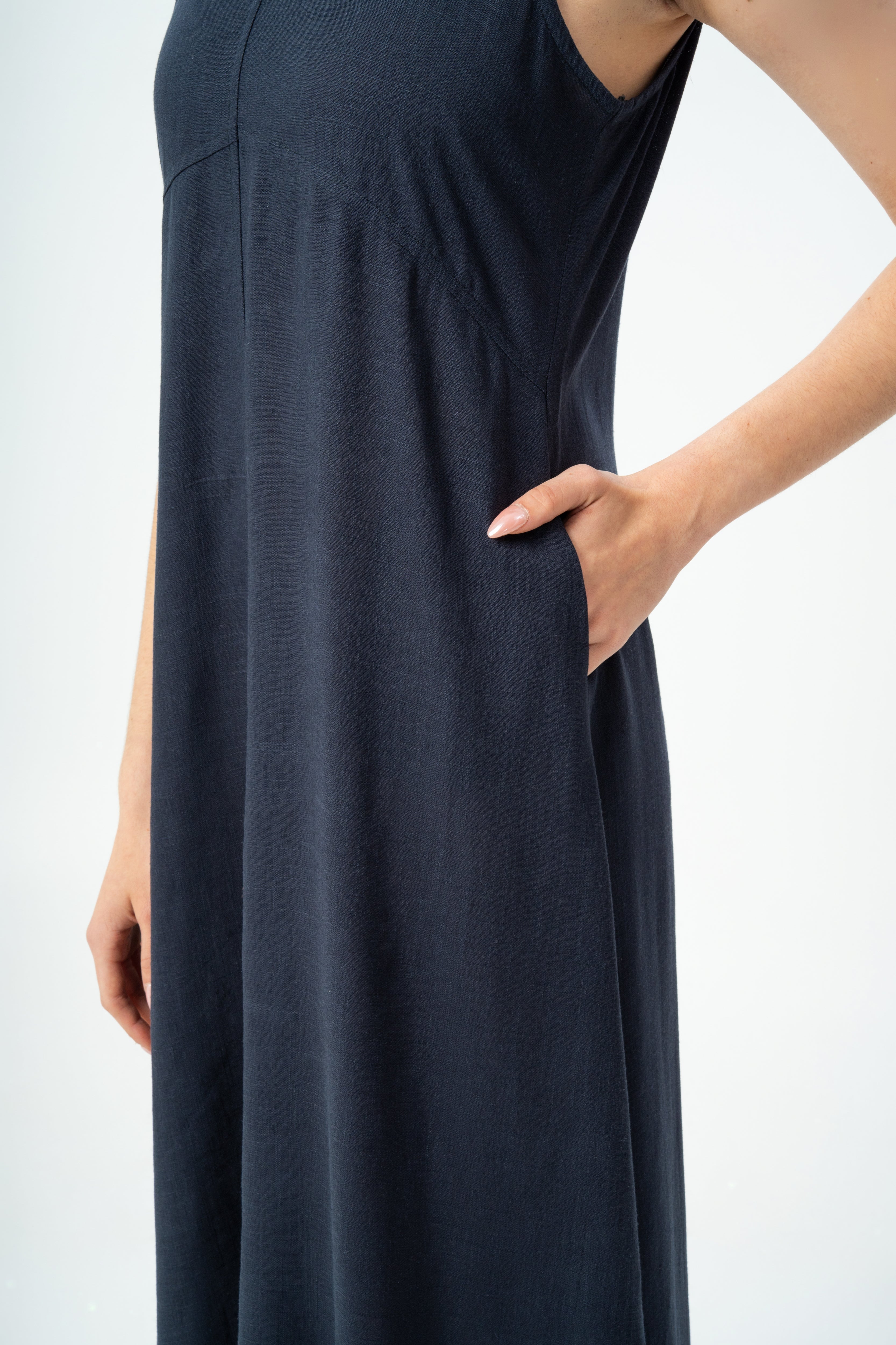 Linen Strap Dress