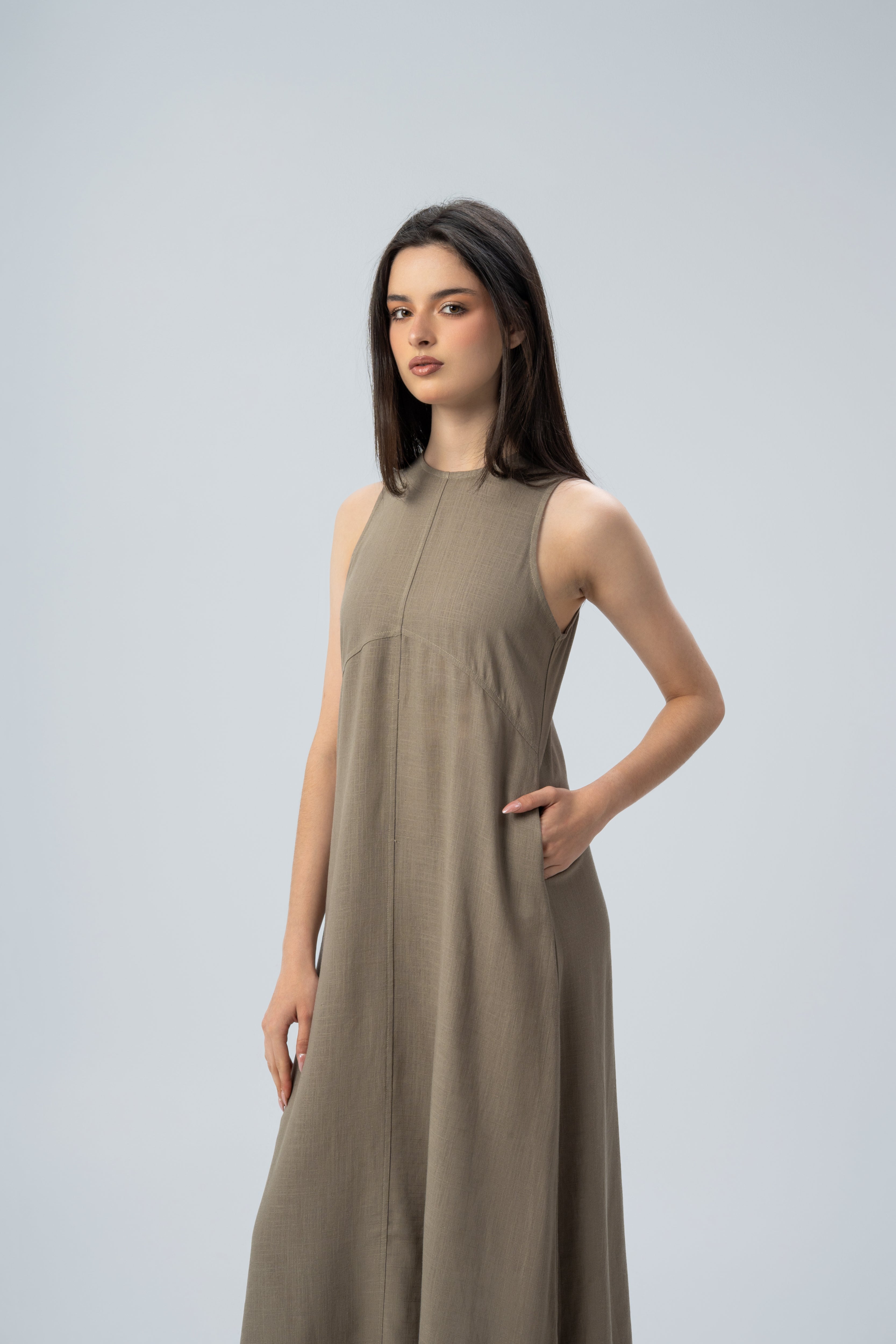 Linen Strap Dress