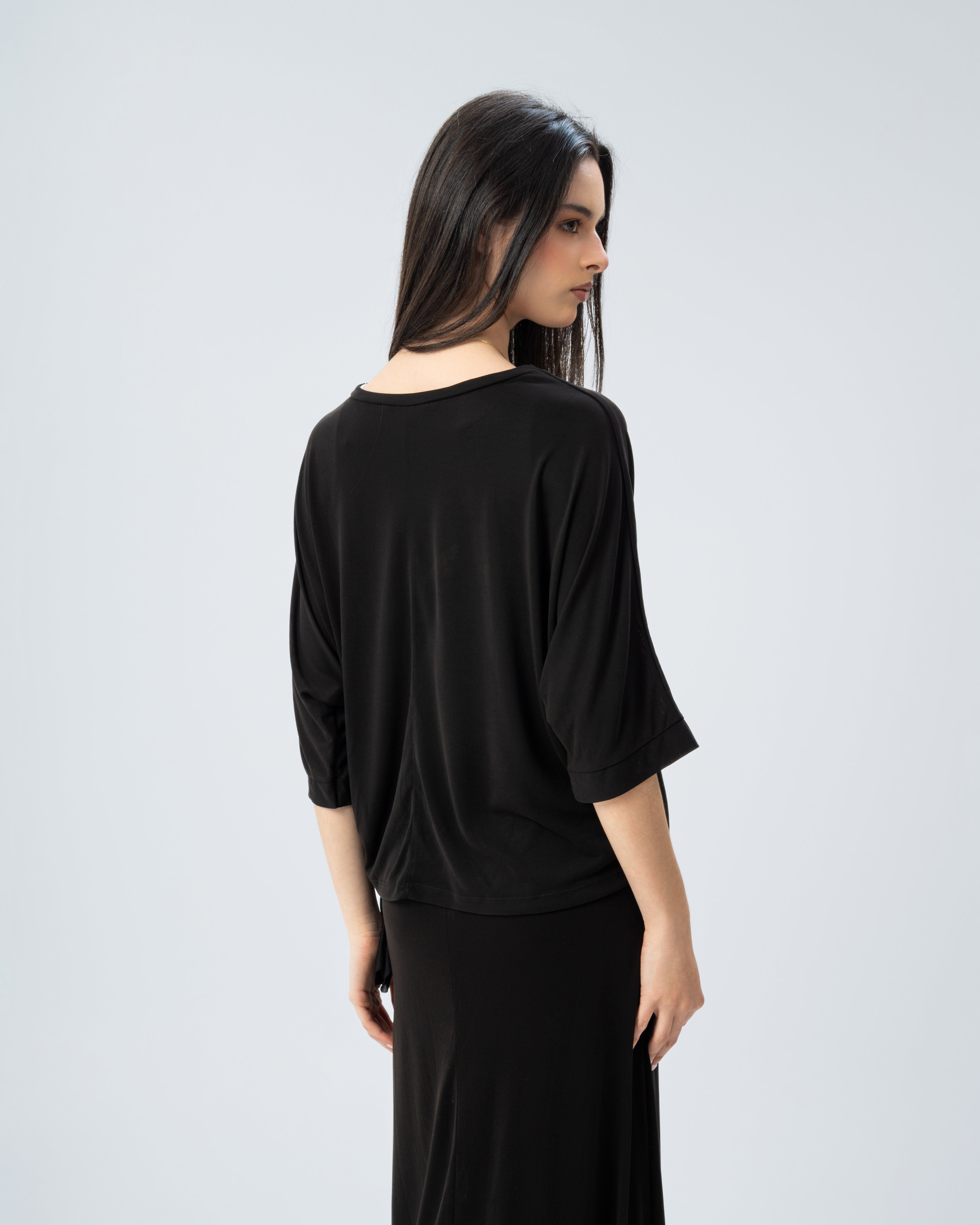 Blouse with side tie