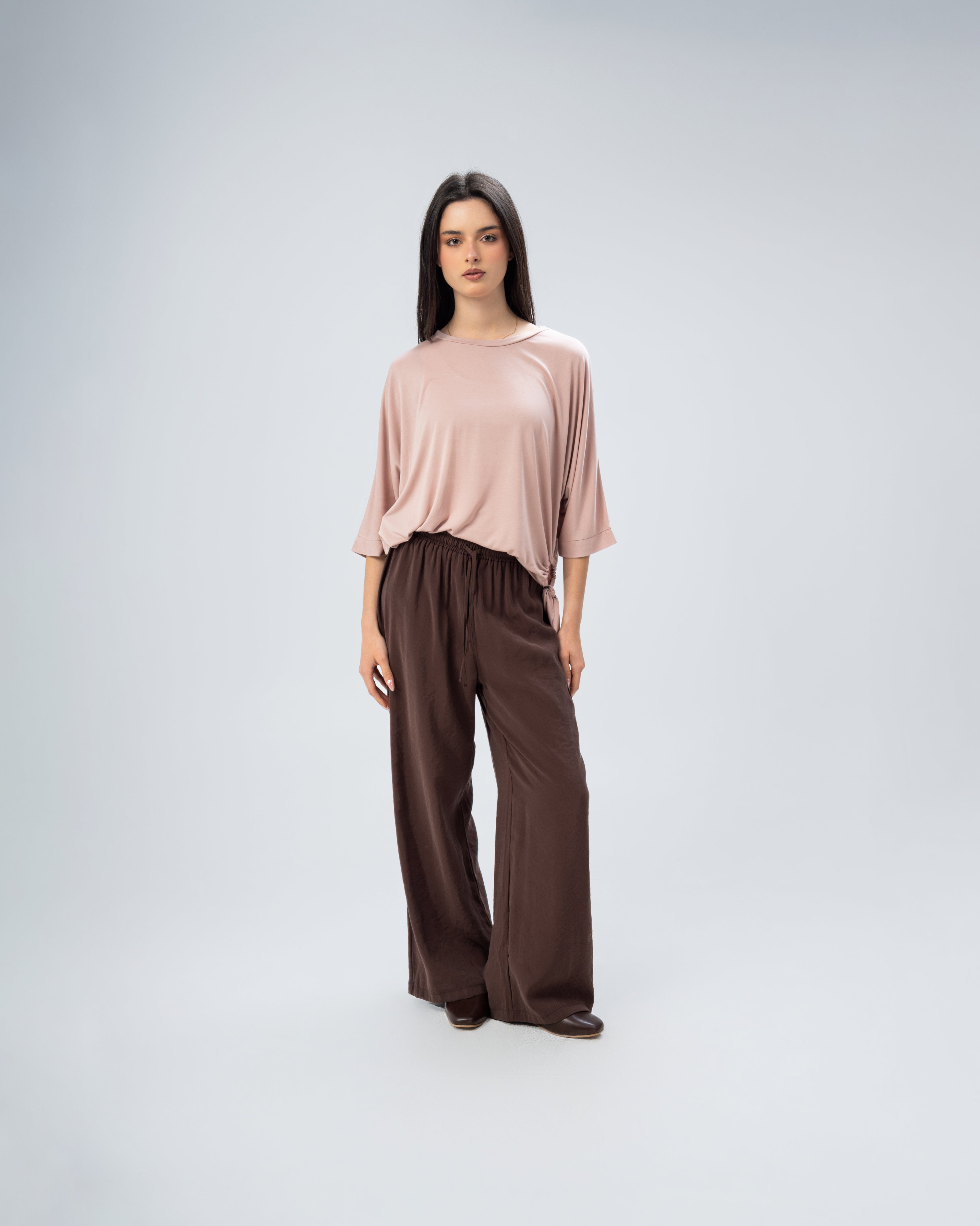Blouse with side tie