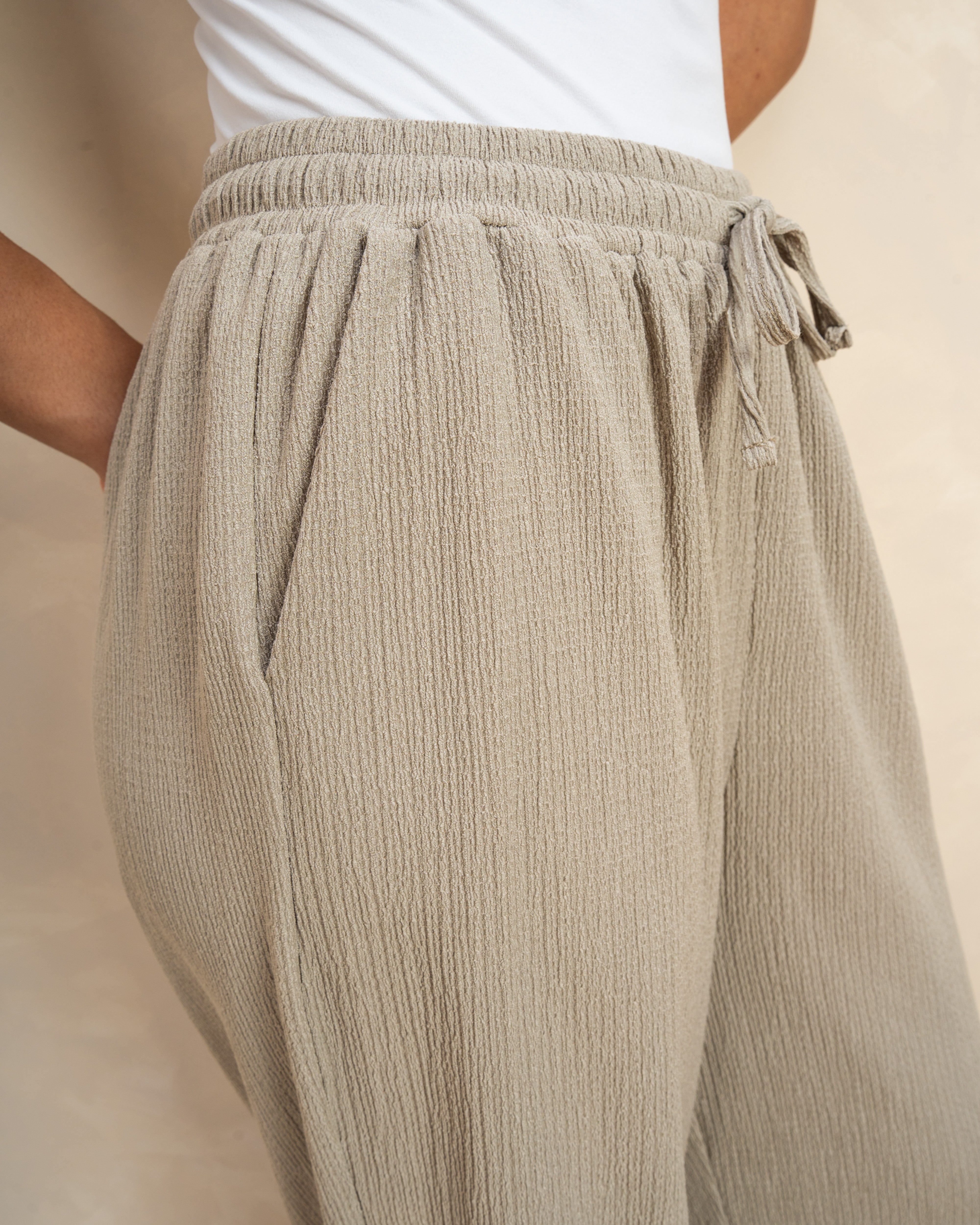 Plain Drawstring Trouser