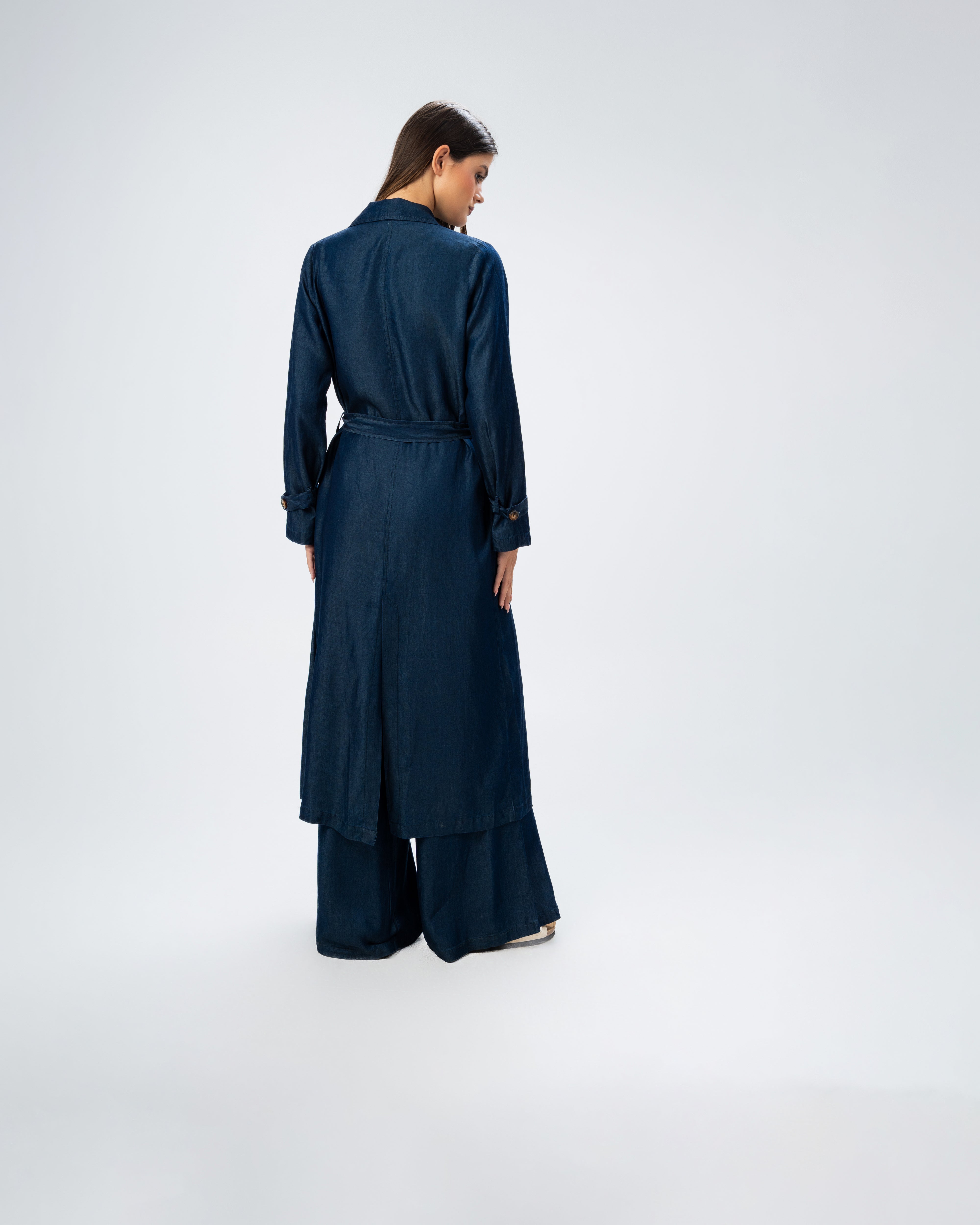 Denim Kimono With Belt
