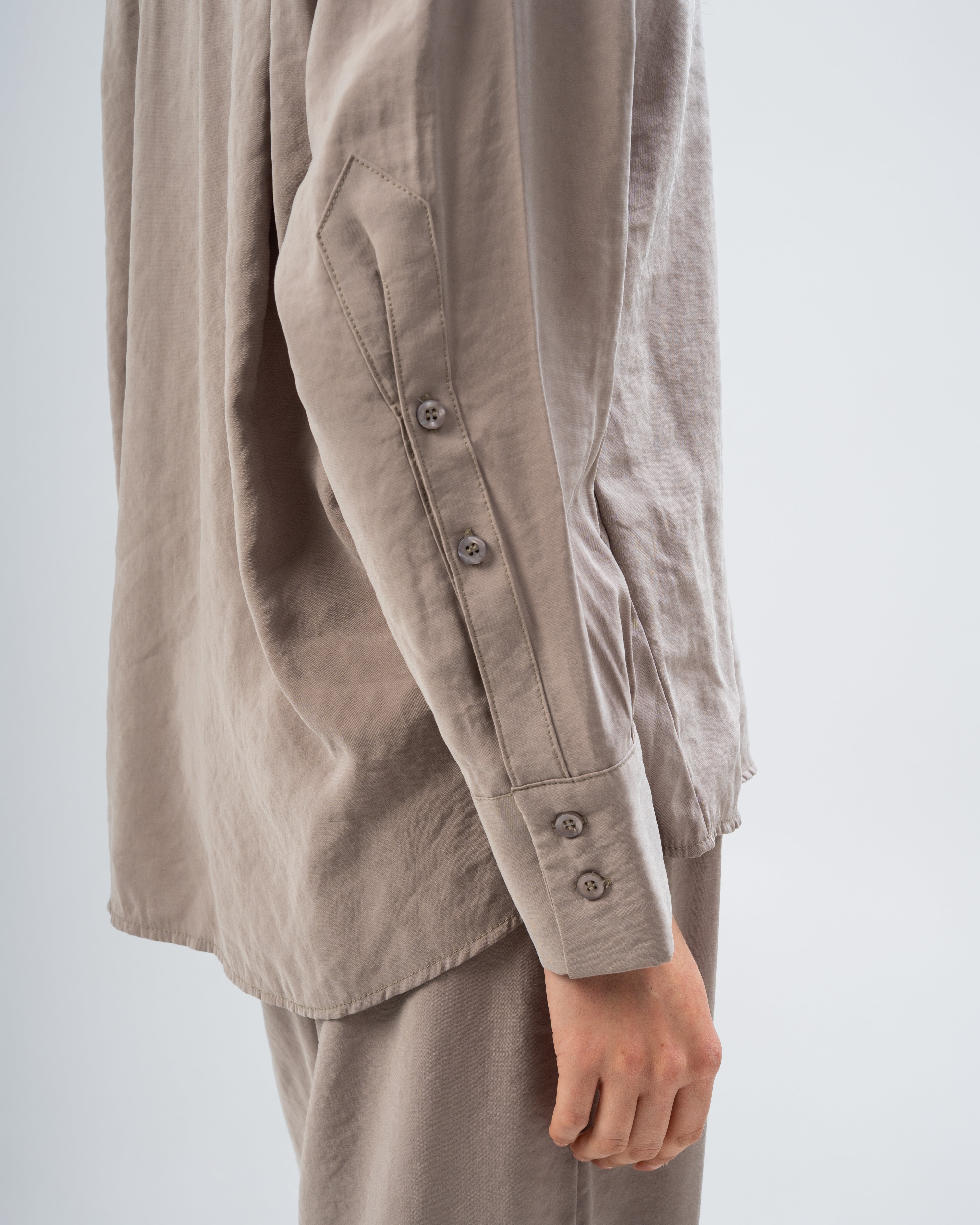 Plain satin shirt