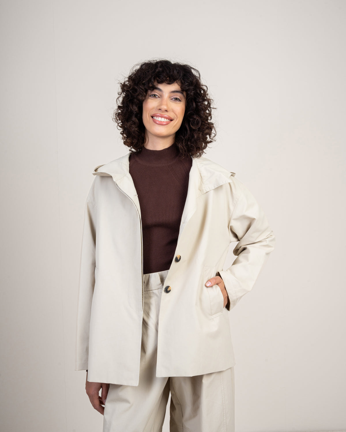 jacket Gabardine with hood