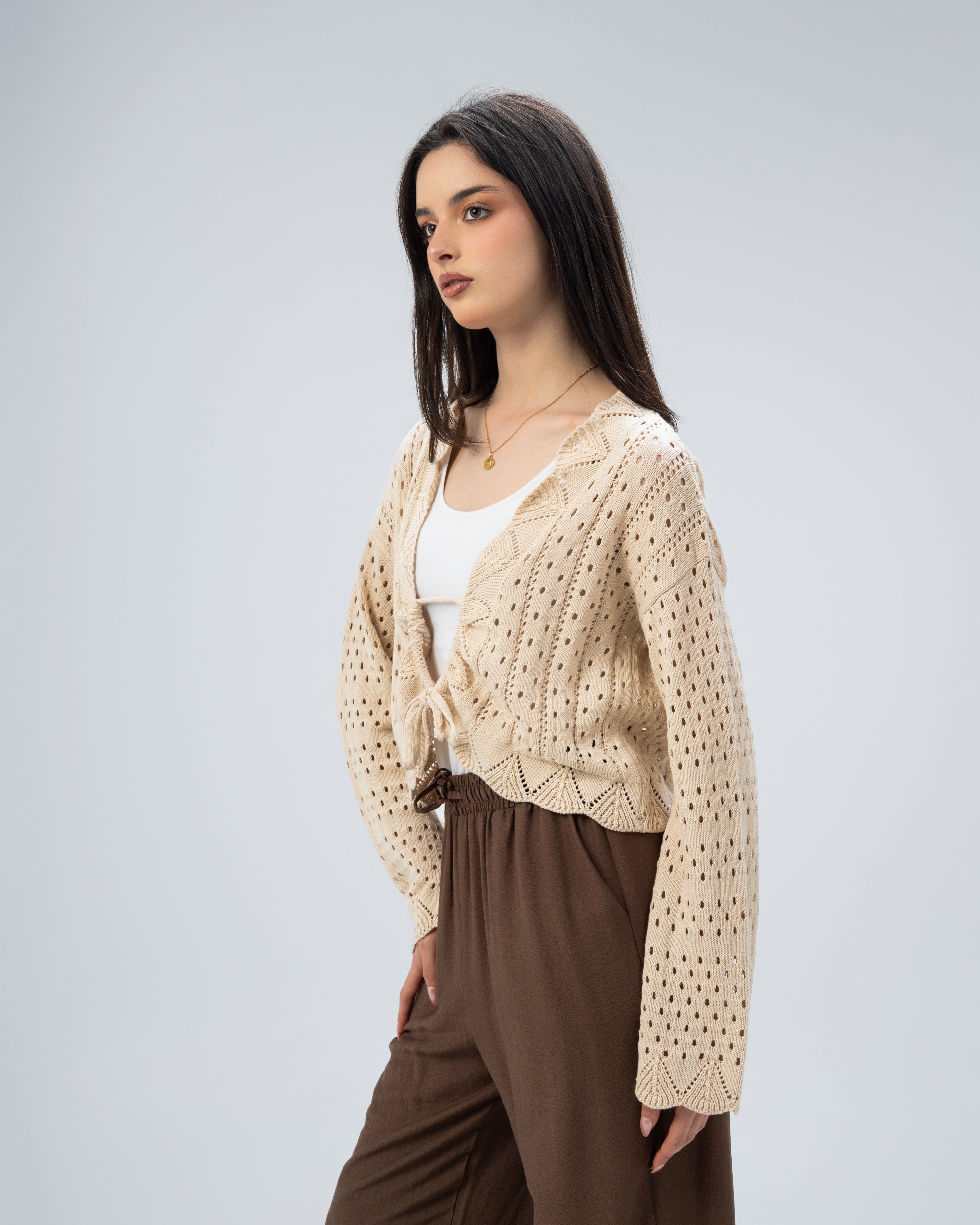 knitted with a drawstring
