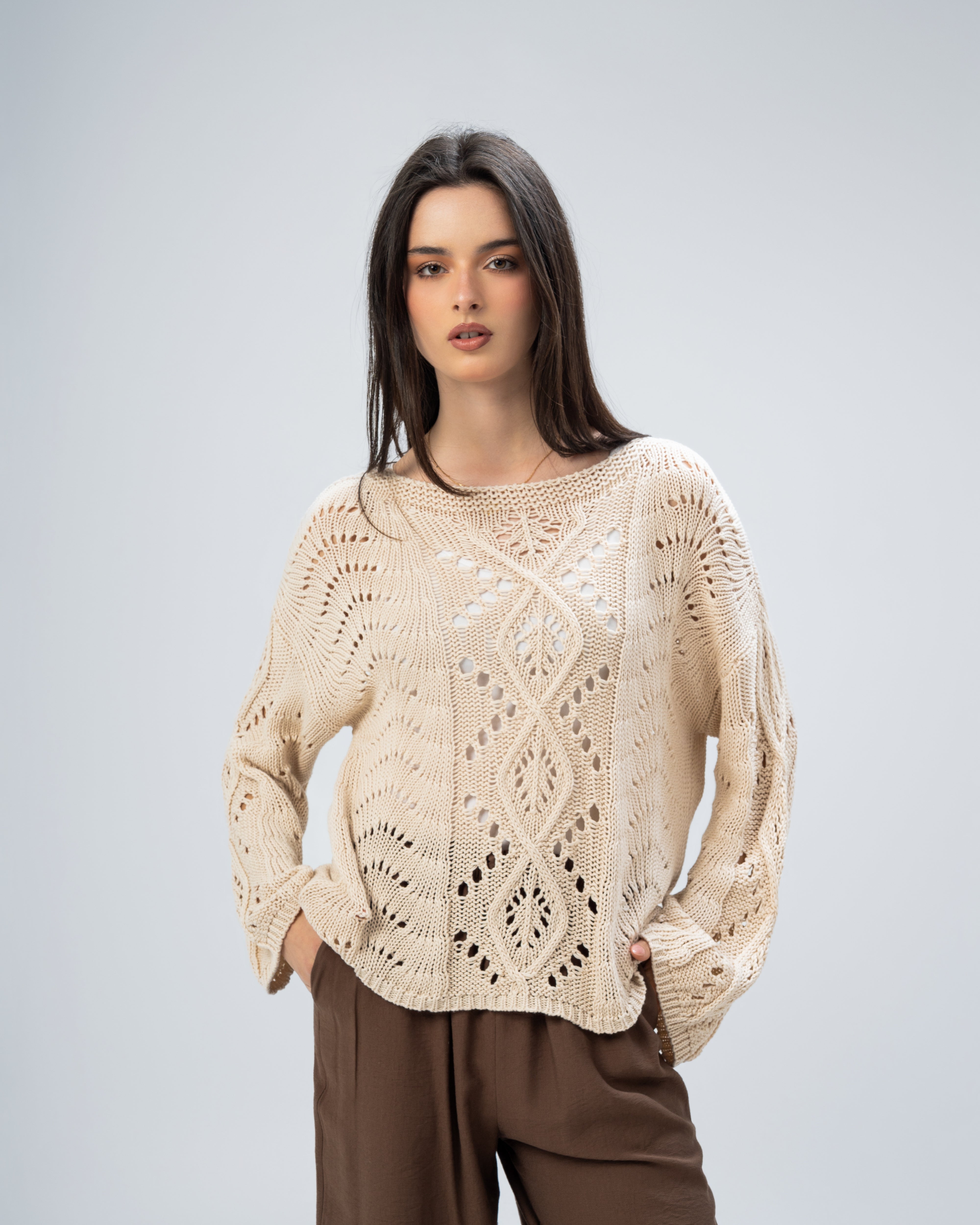 knitted with sleeves