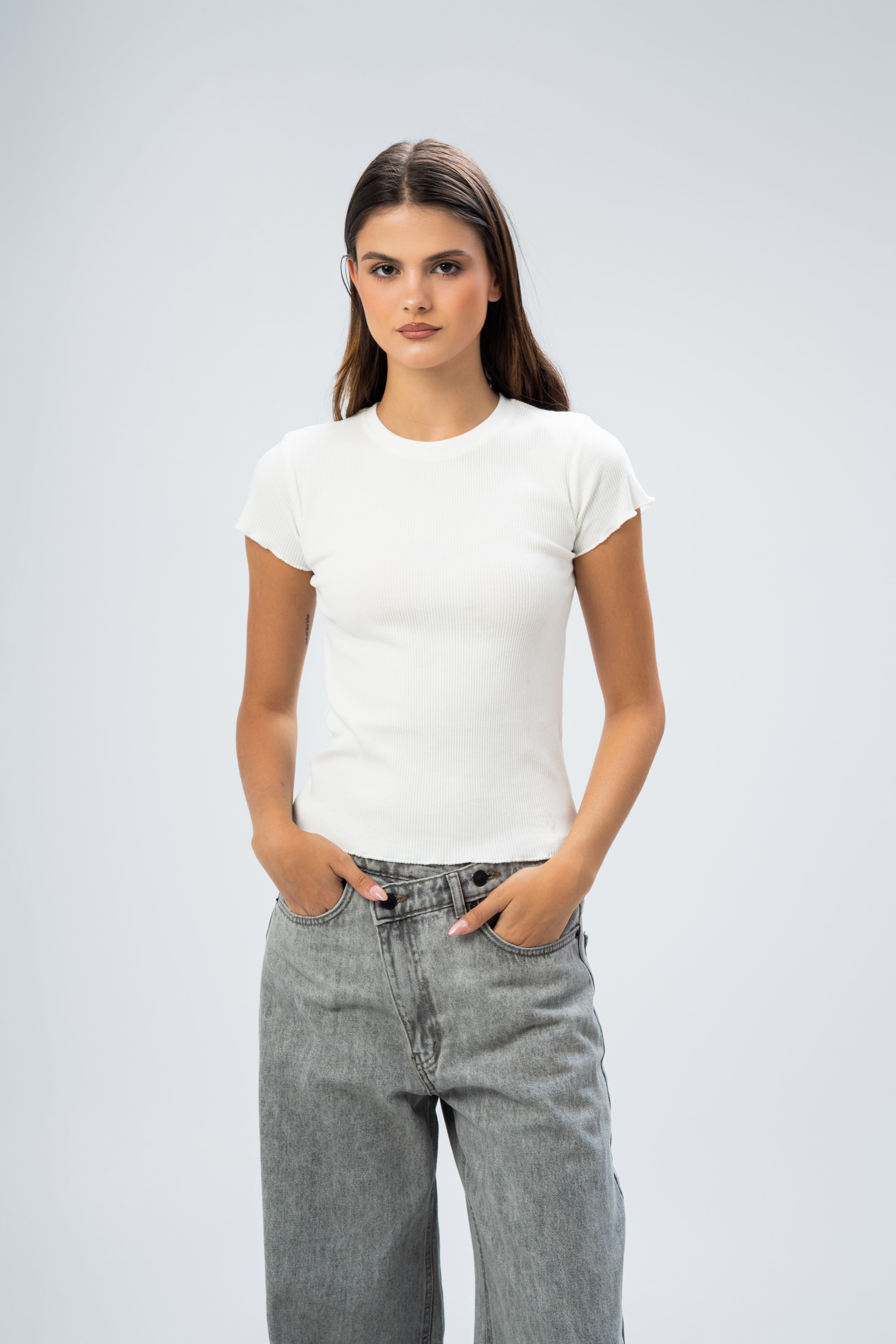 Basic Plain Short Sleeve T-Shirt