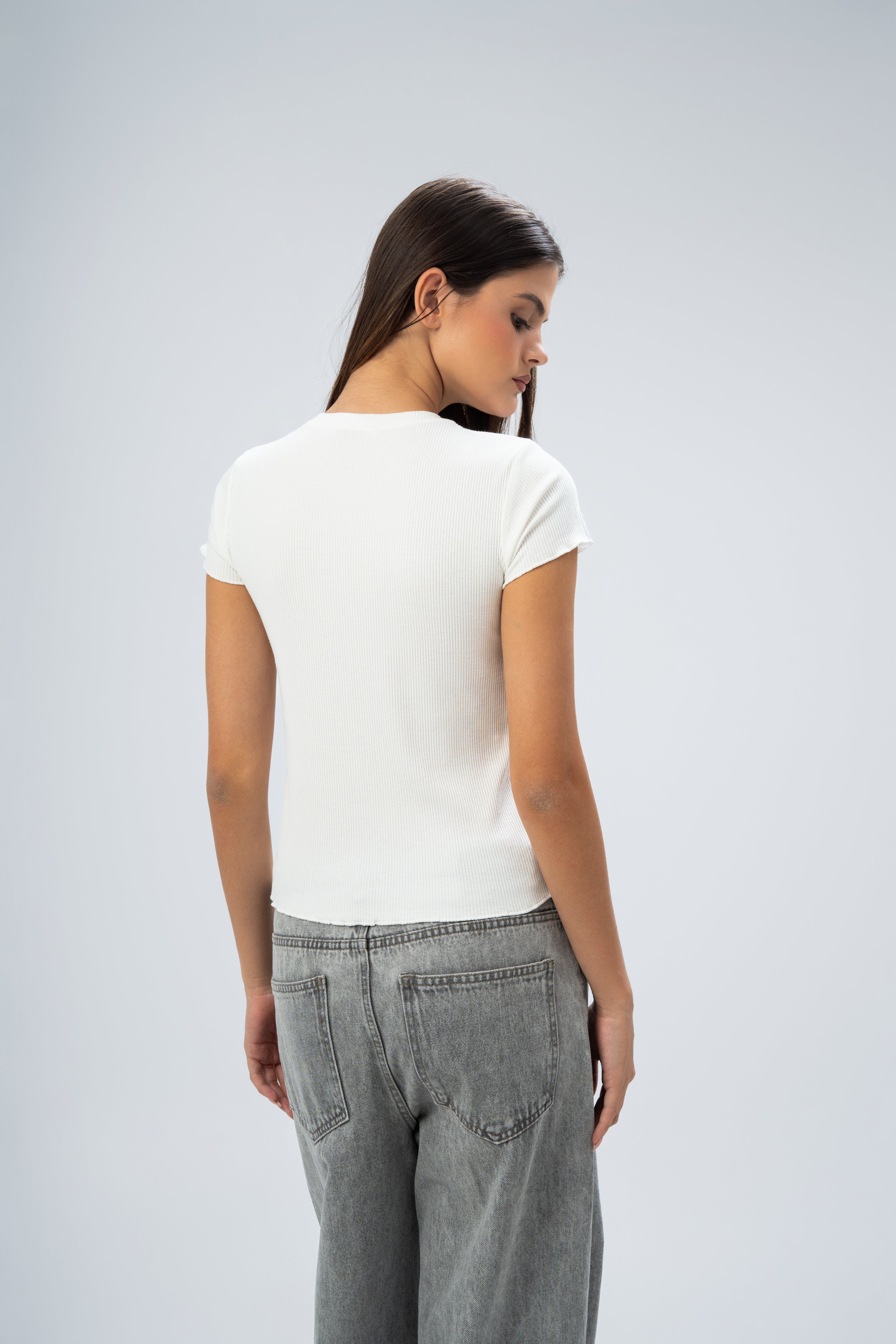 Basic Plain Short Sleeve T-Shirt