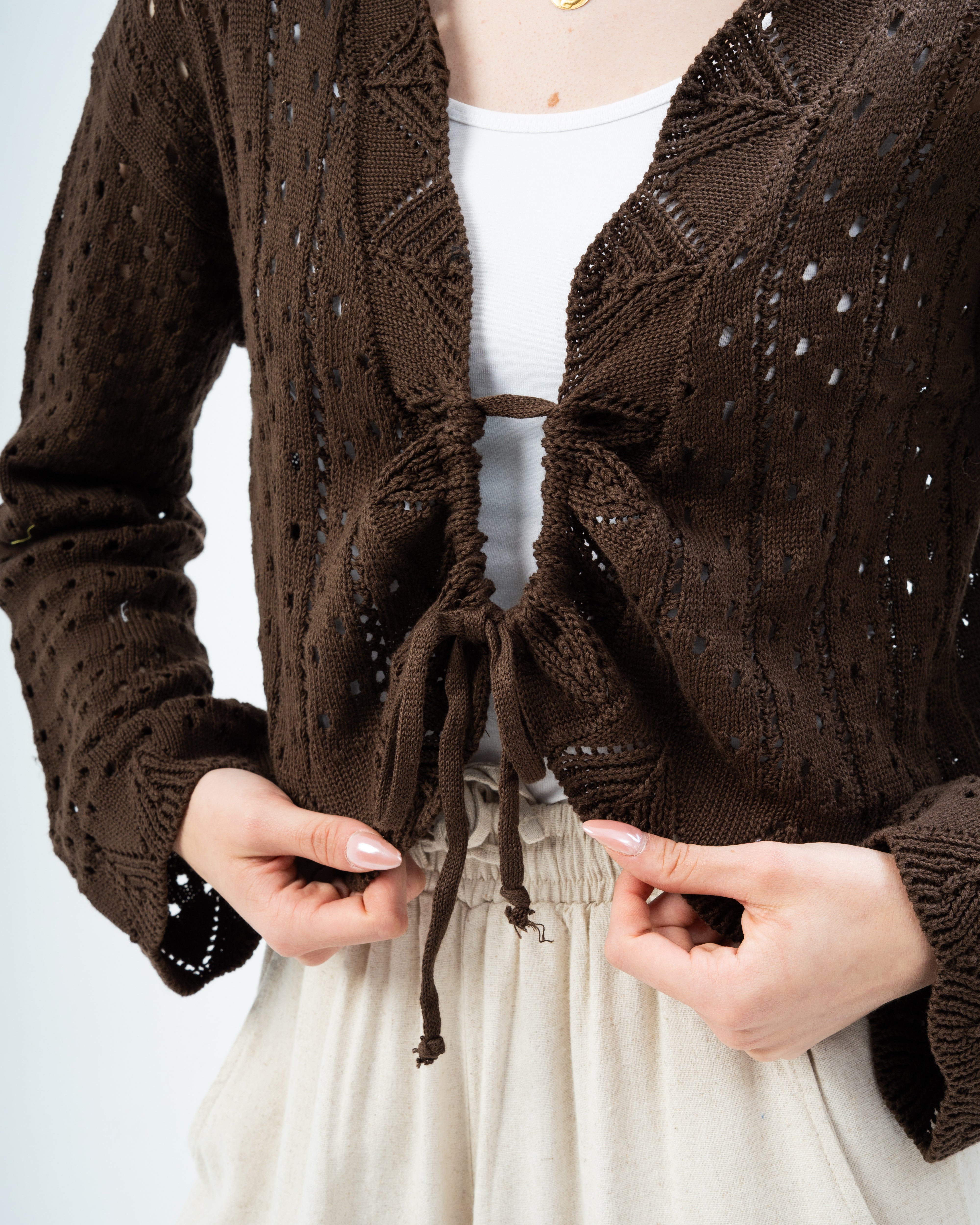 knitted with a drawstring