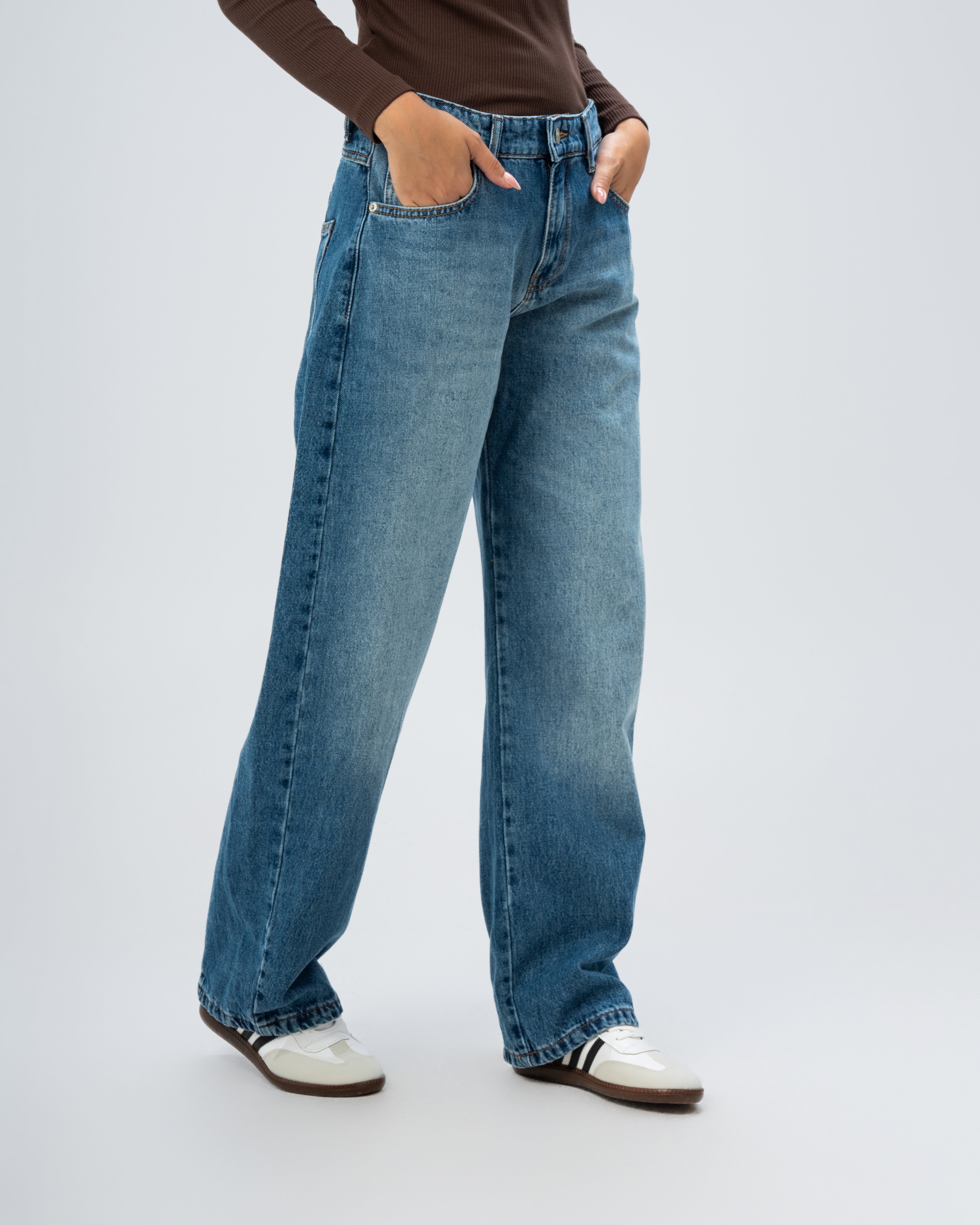 Plain denim jeans