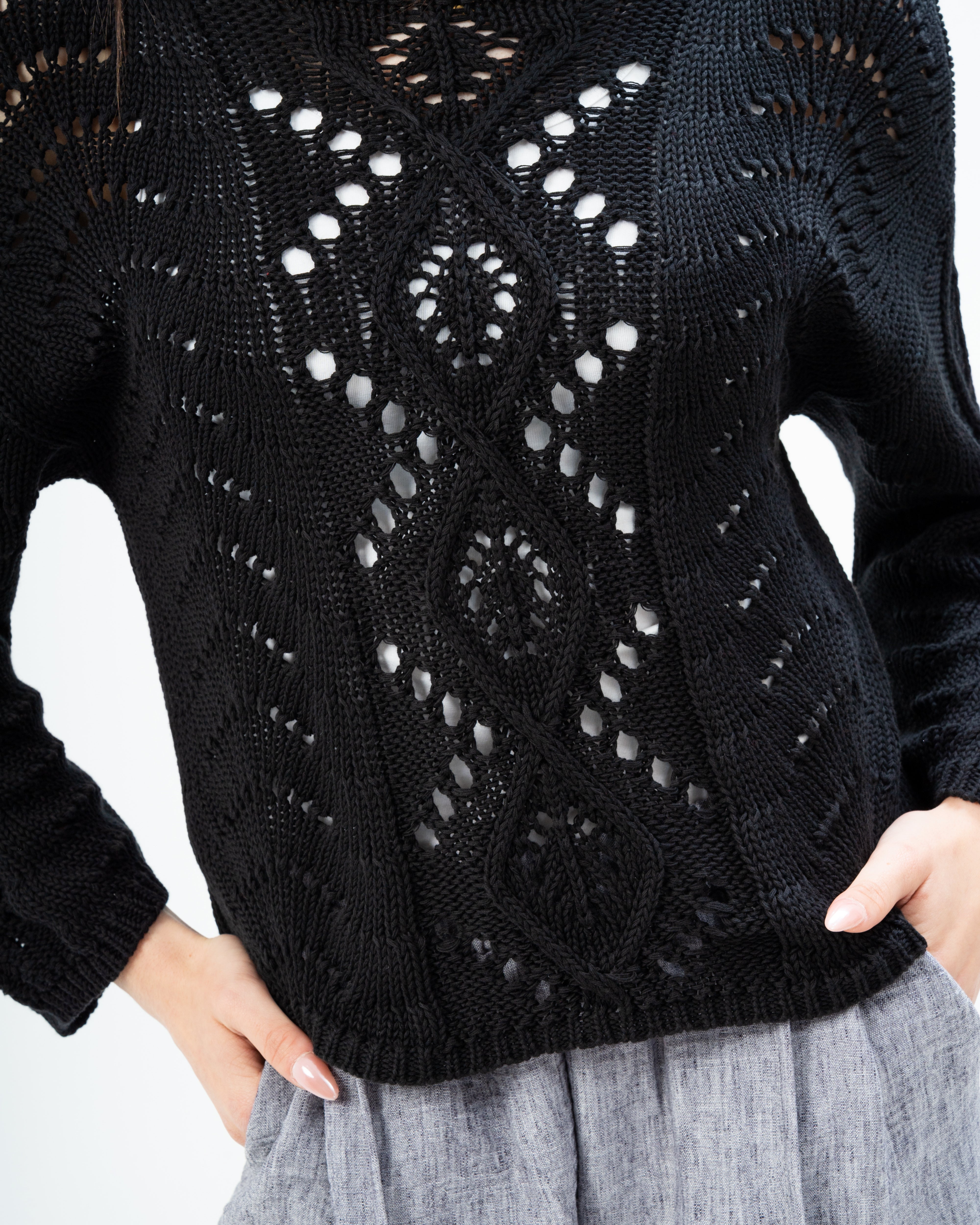 knitted with sleeves