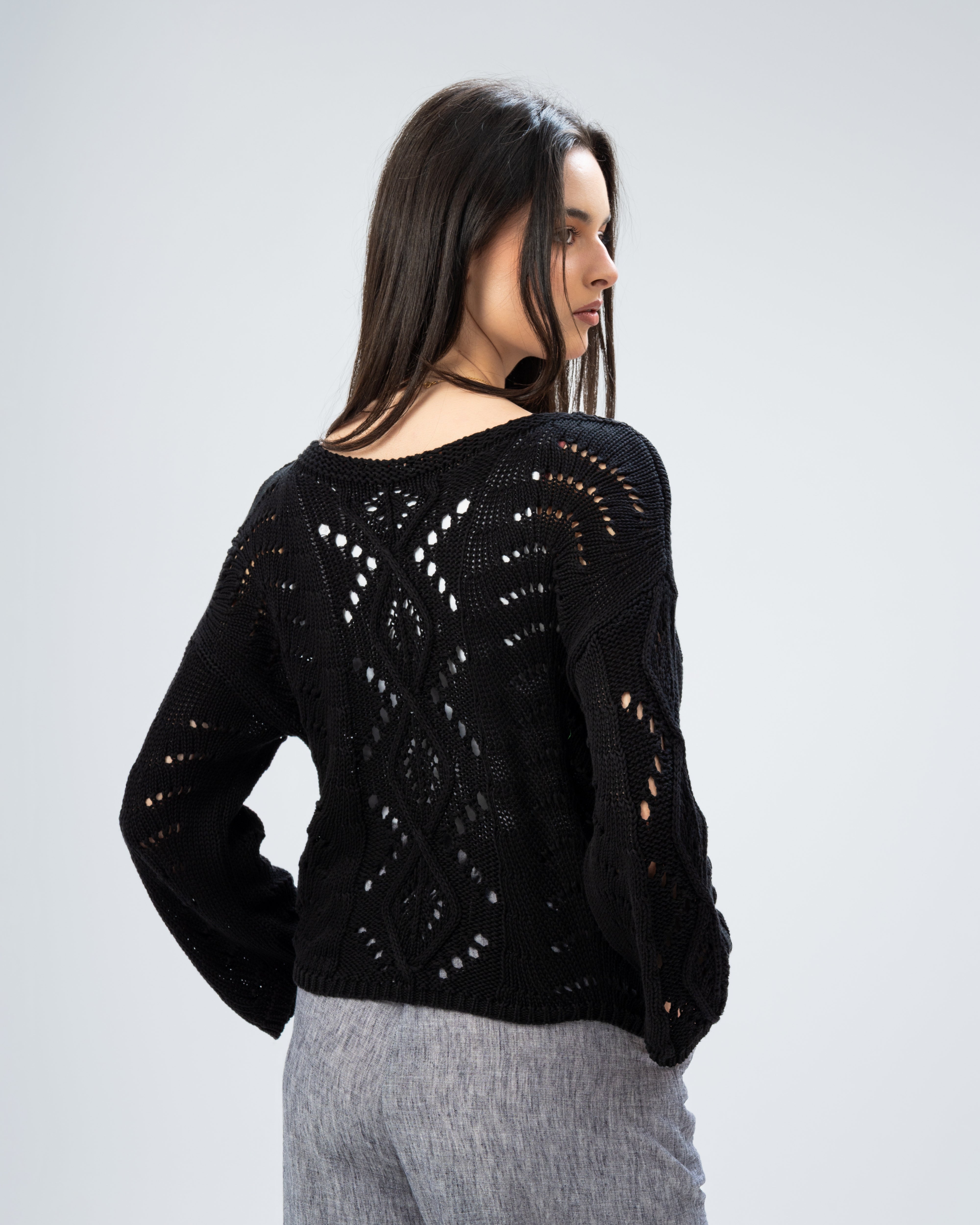 knitted with sleeves