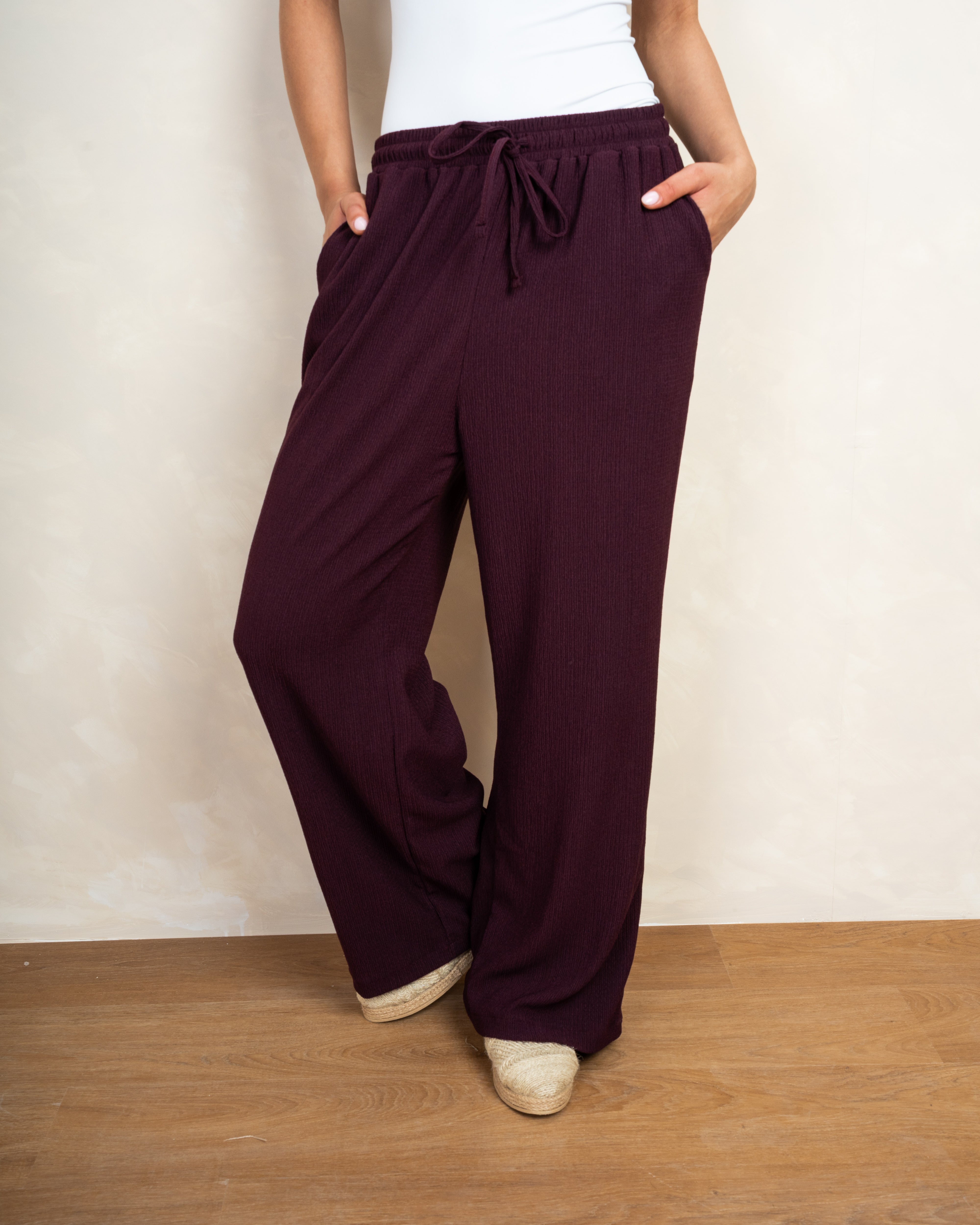 Plain Drawstring Trouser