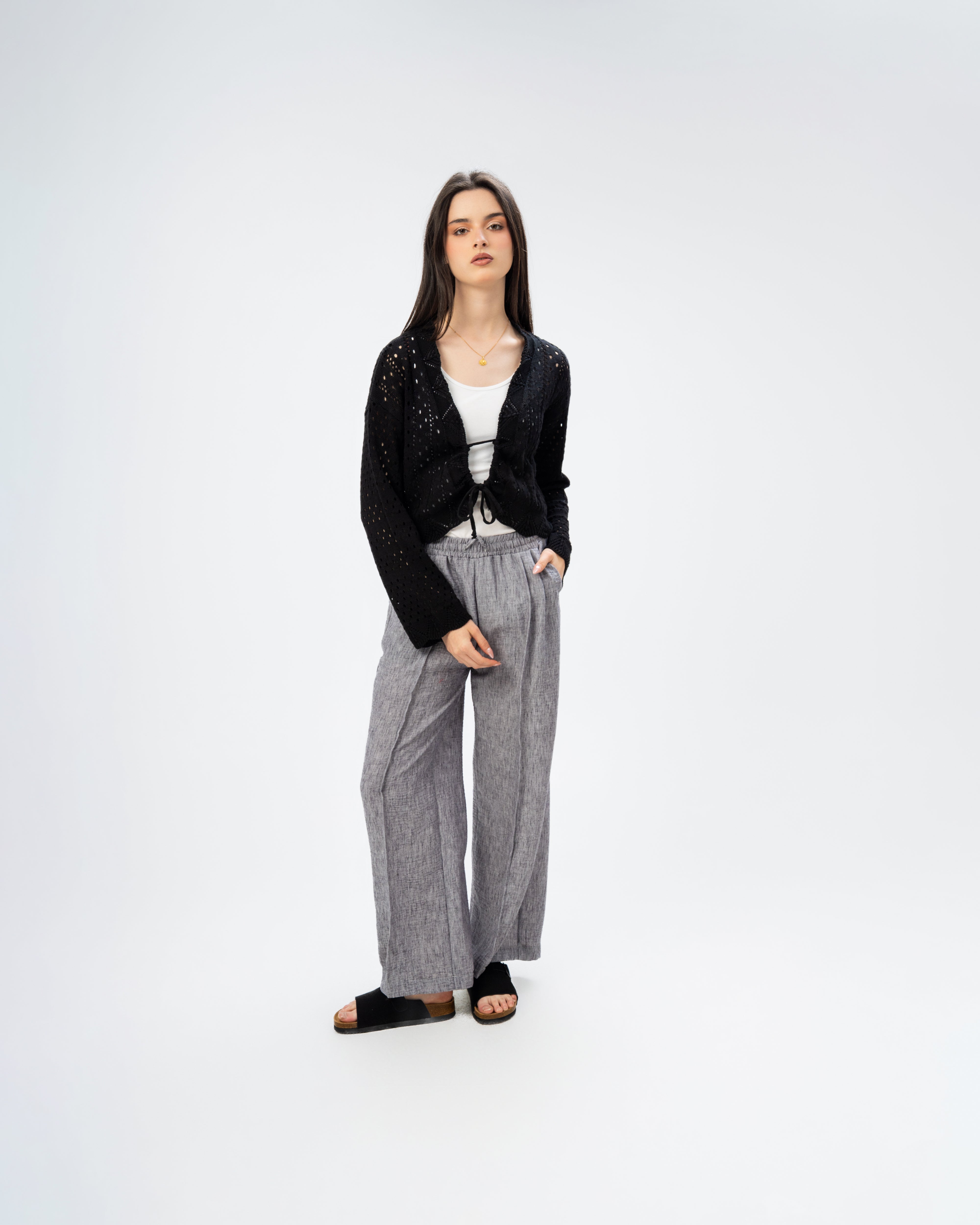 knitted with a drawstring