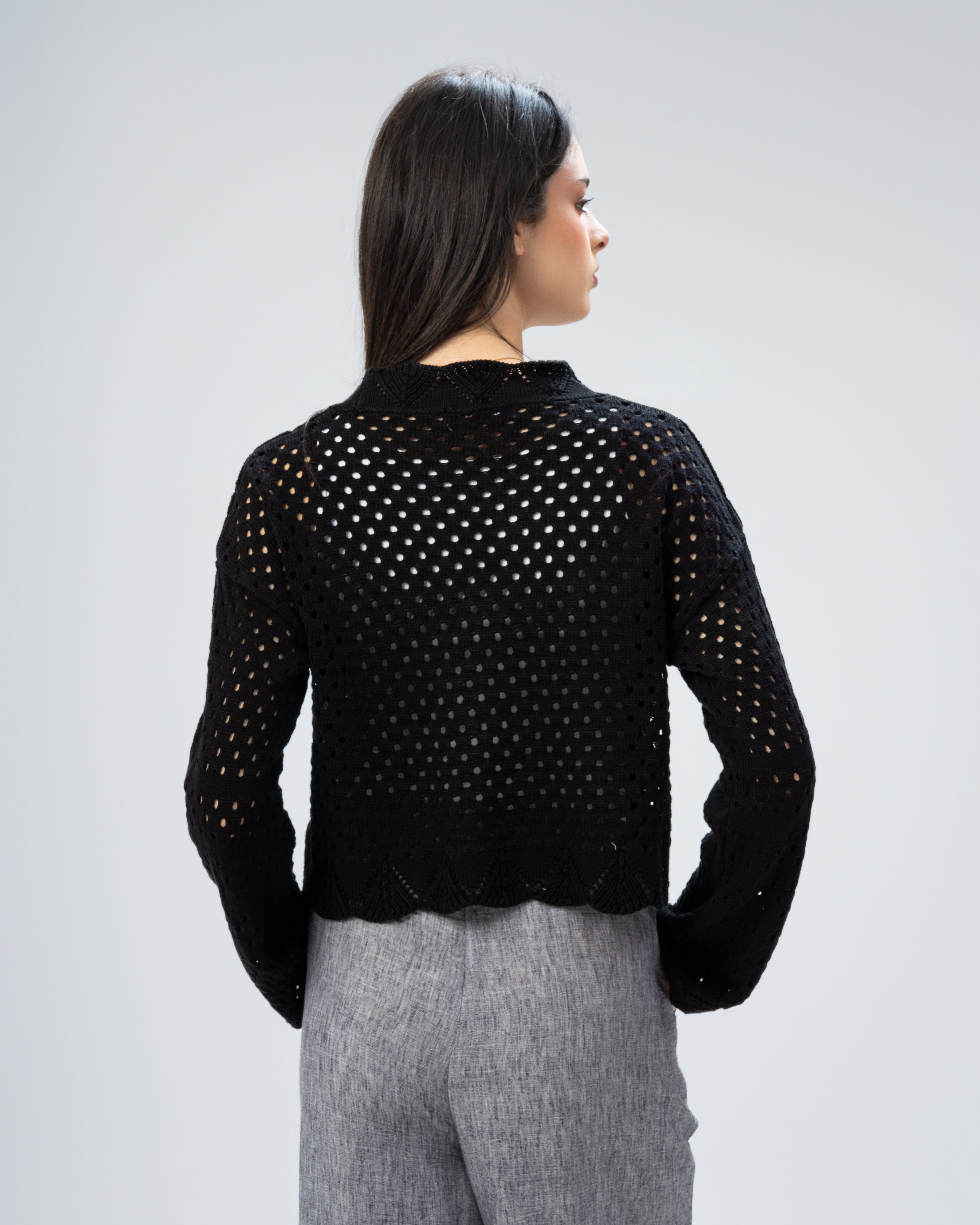knitted with a drawstring