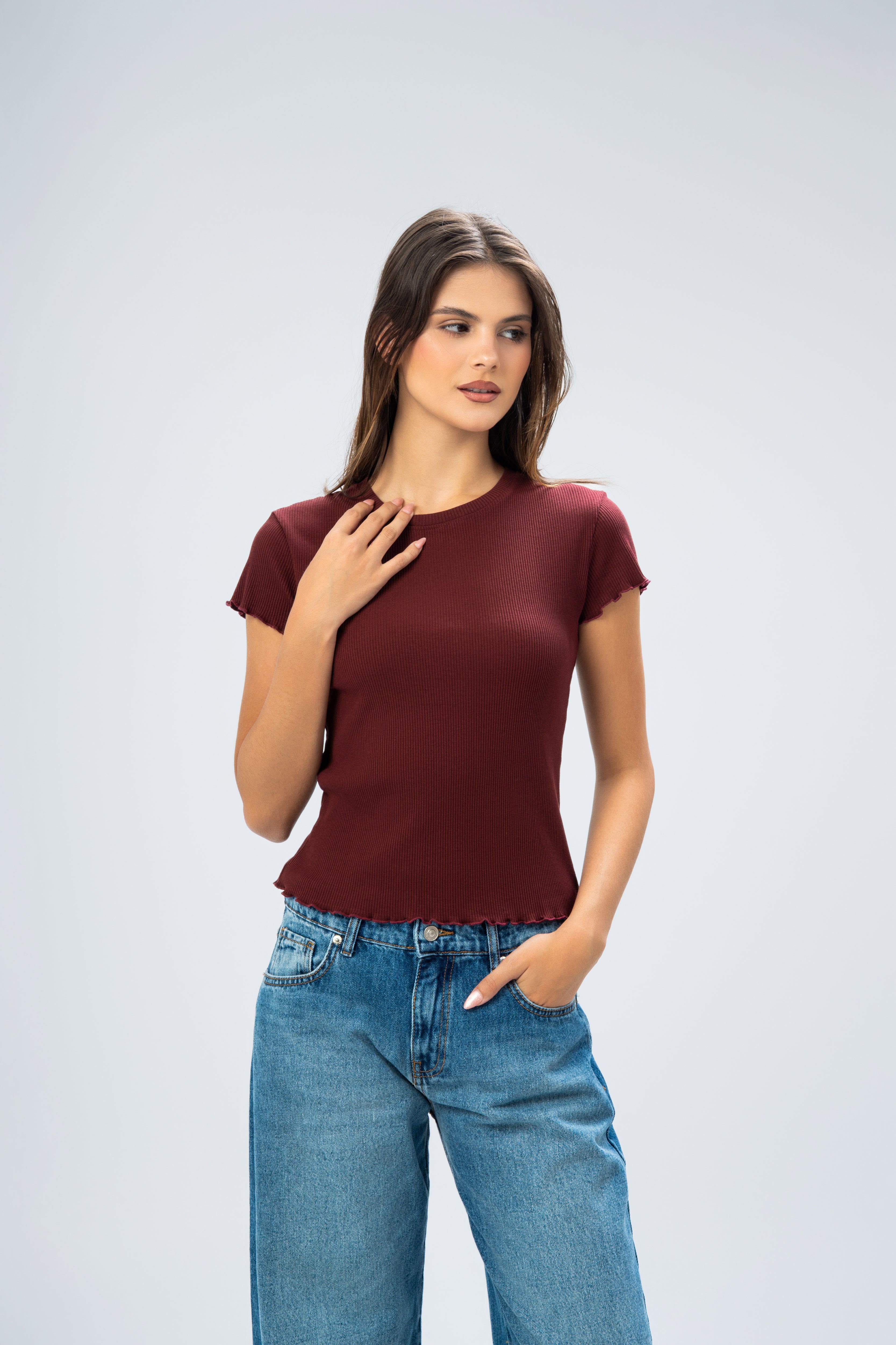 Basic Plain Short Sleeve T-Shirt