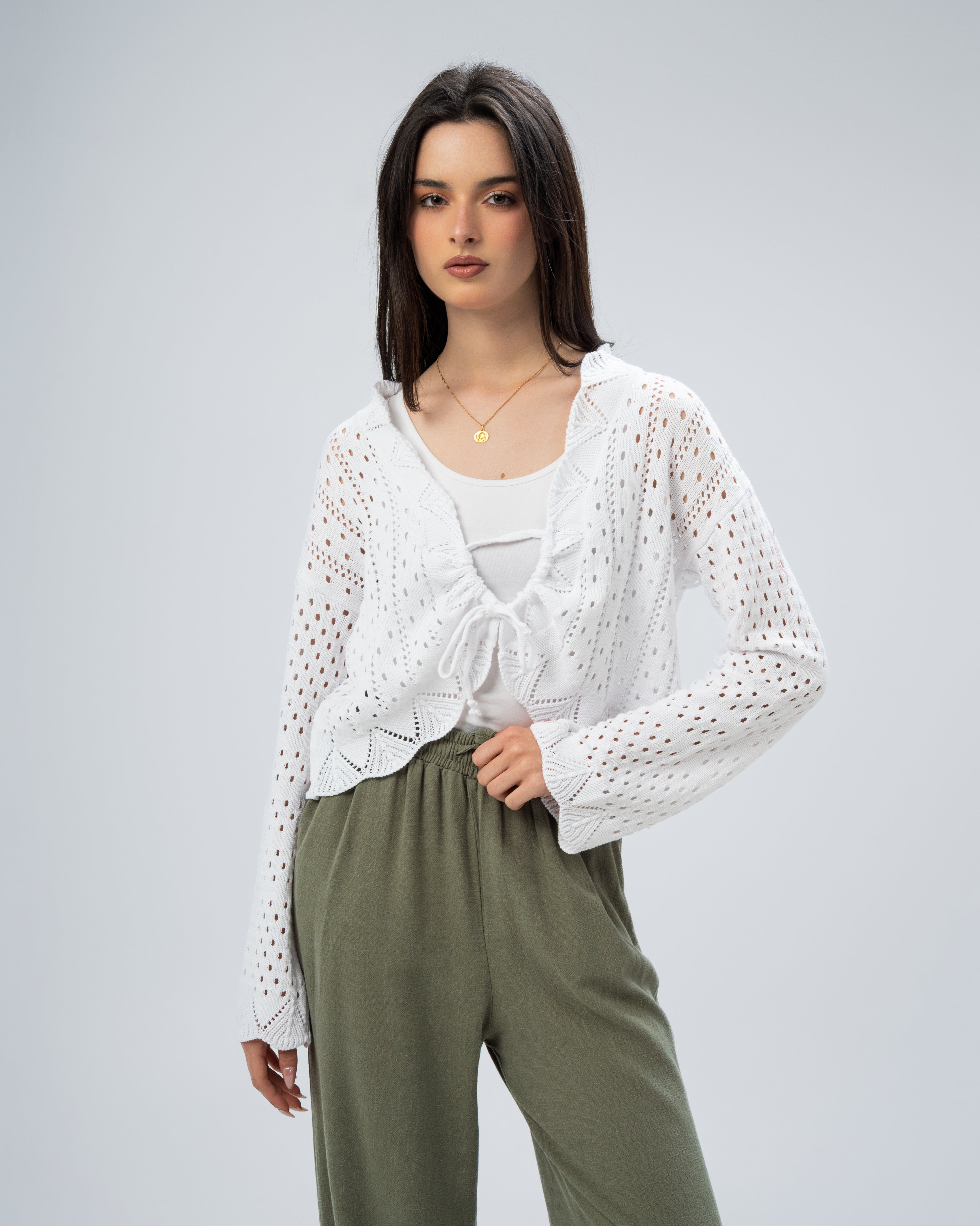knitted with a drawstring