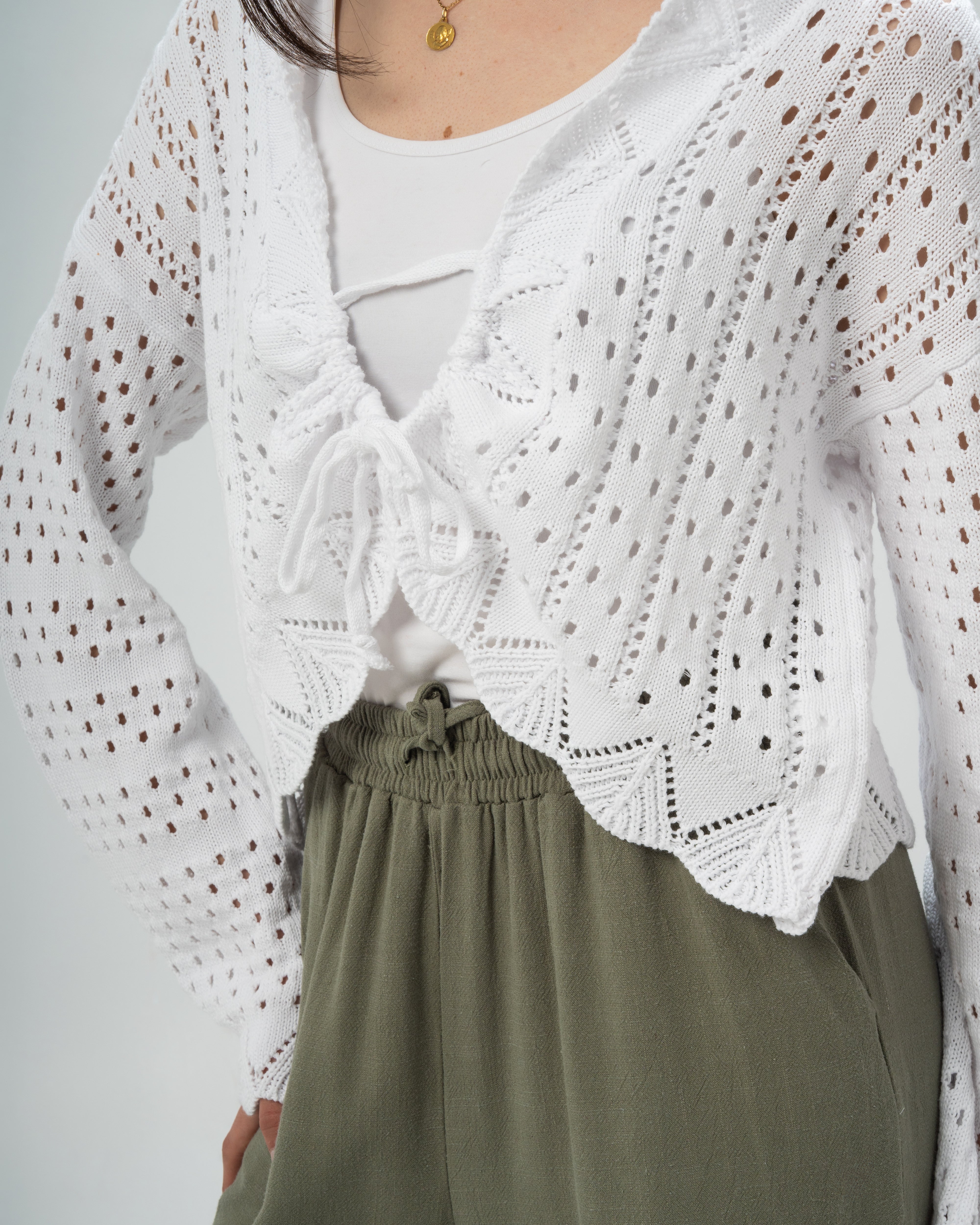 knitted with a drawstring