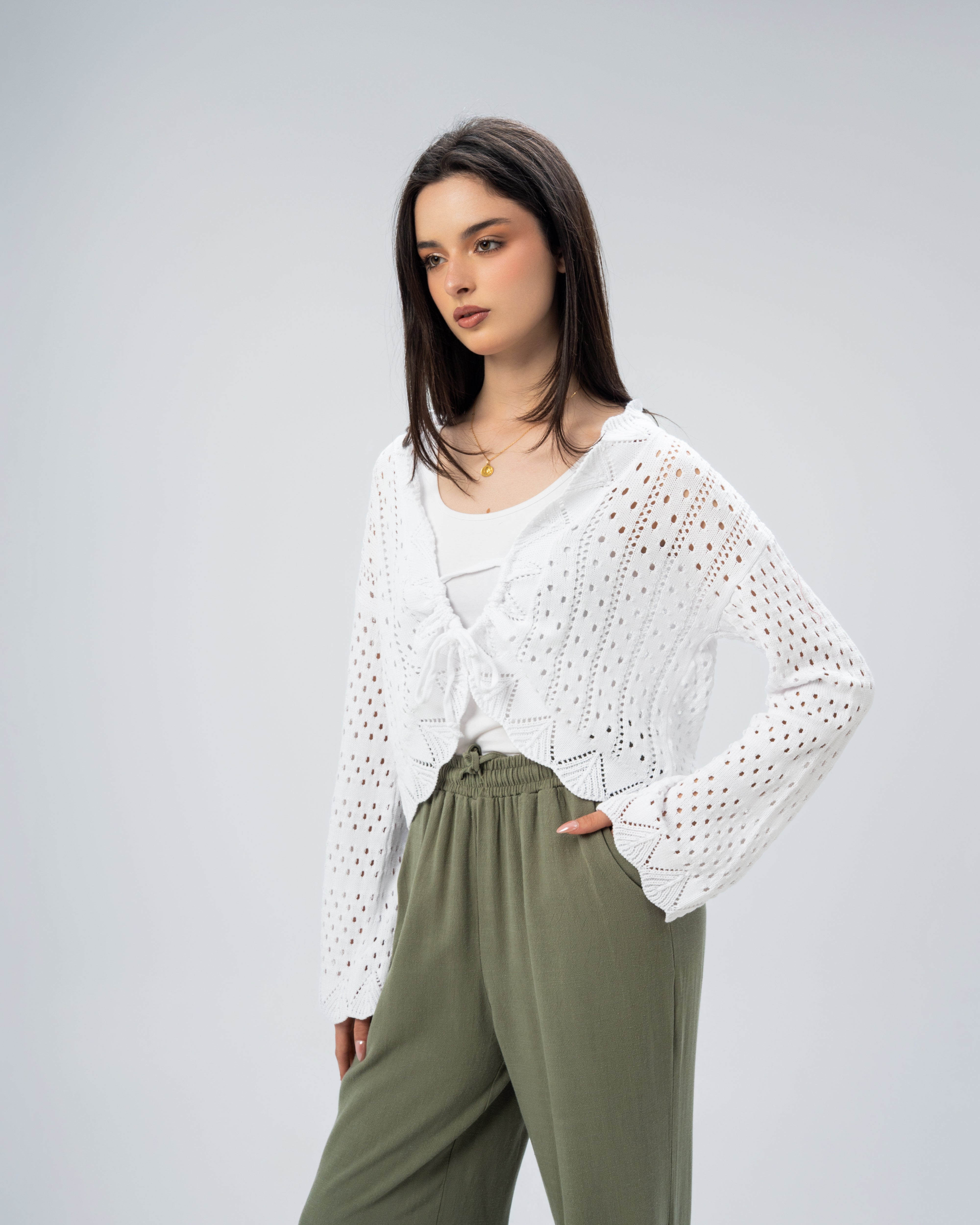 knitted with a drawstring