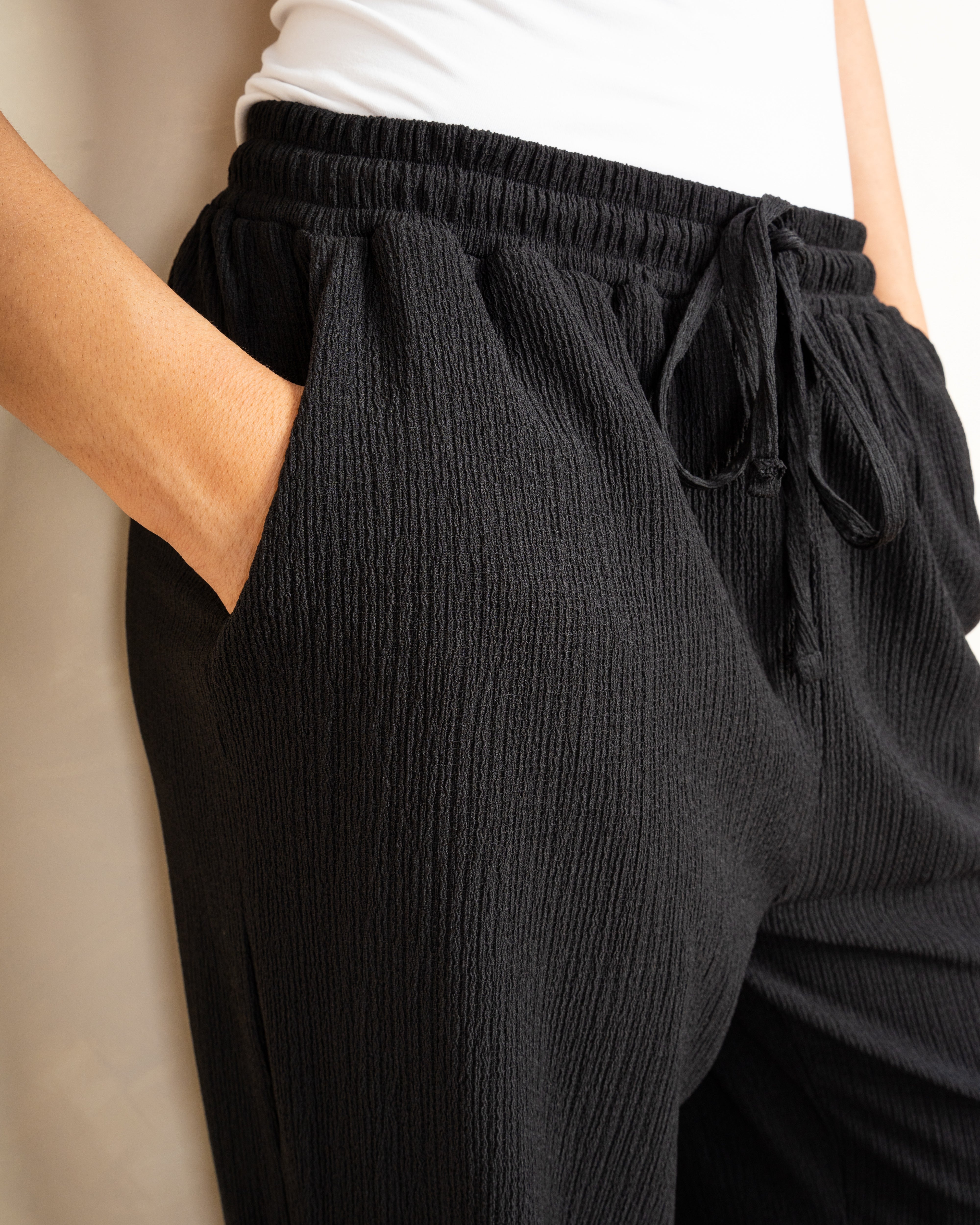 Plain Drawstring Trouser