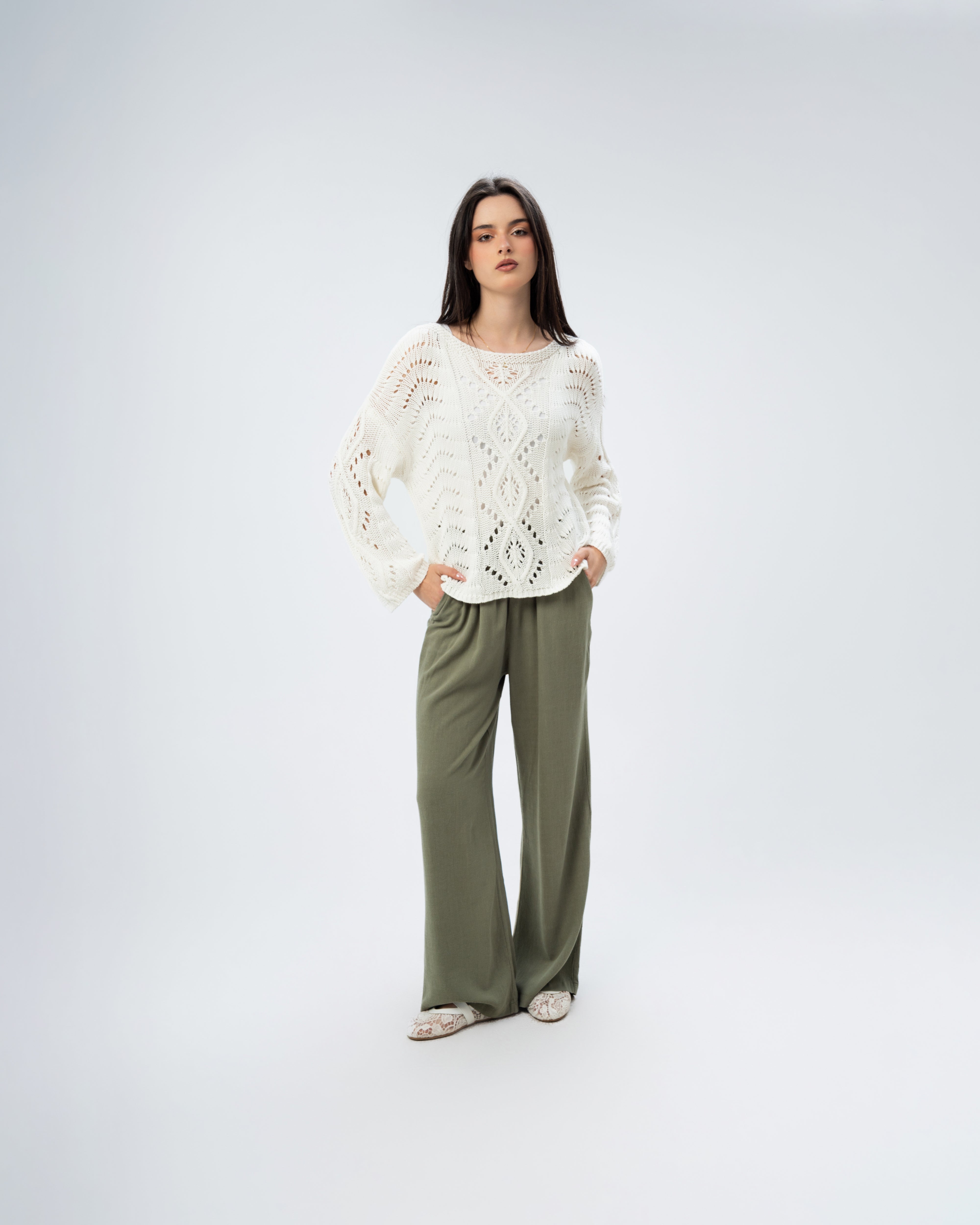 knitted with sleeves