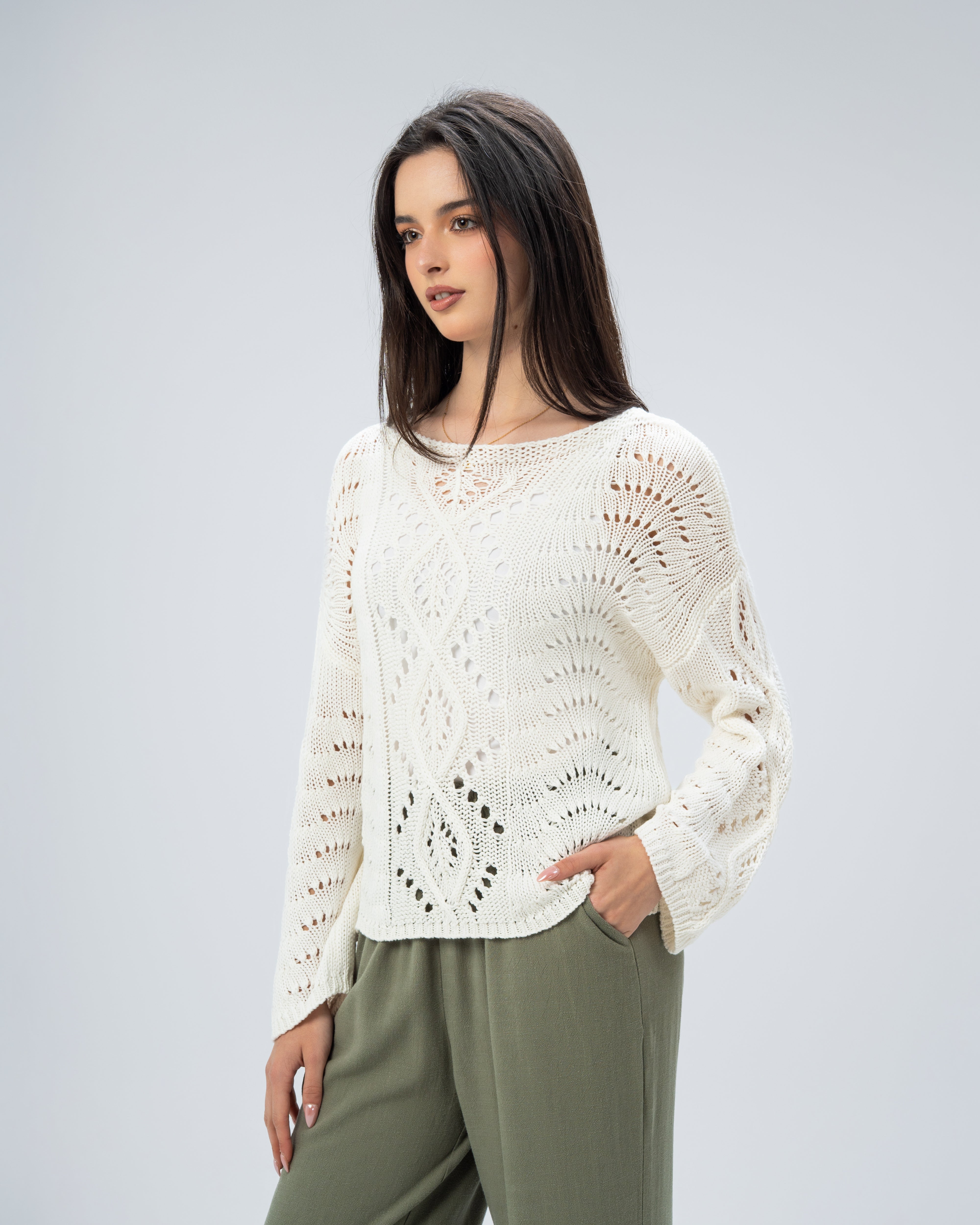 knitted with sleeves