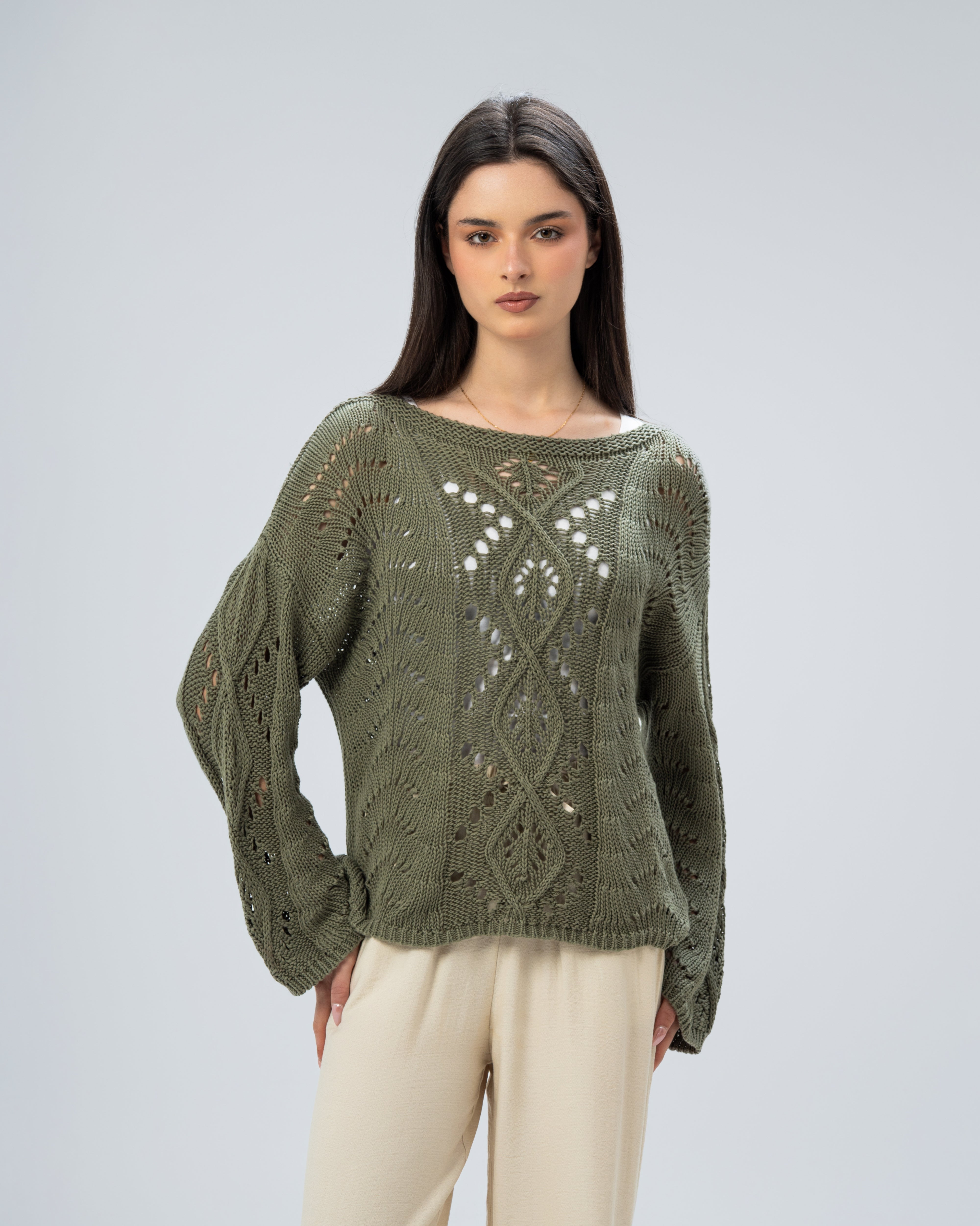 knitted with sleeves