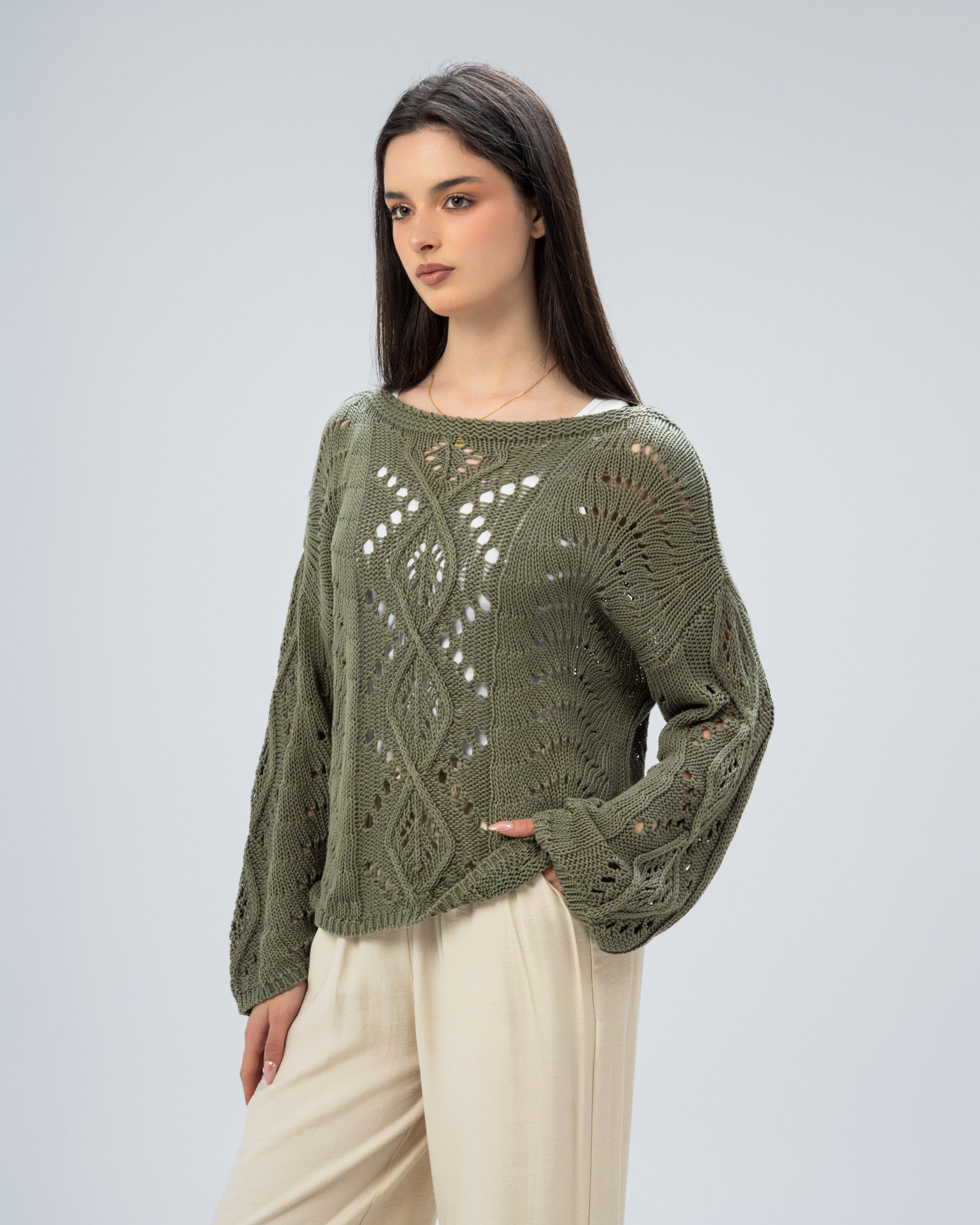 knitted with sleeves