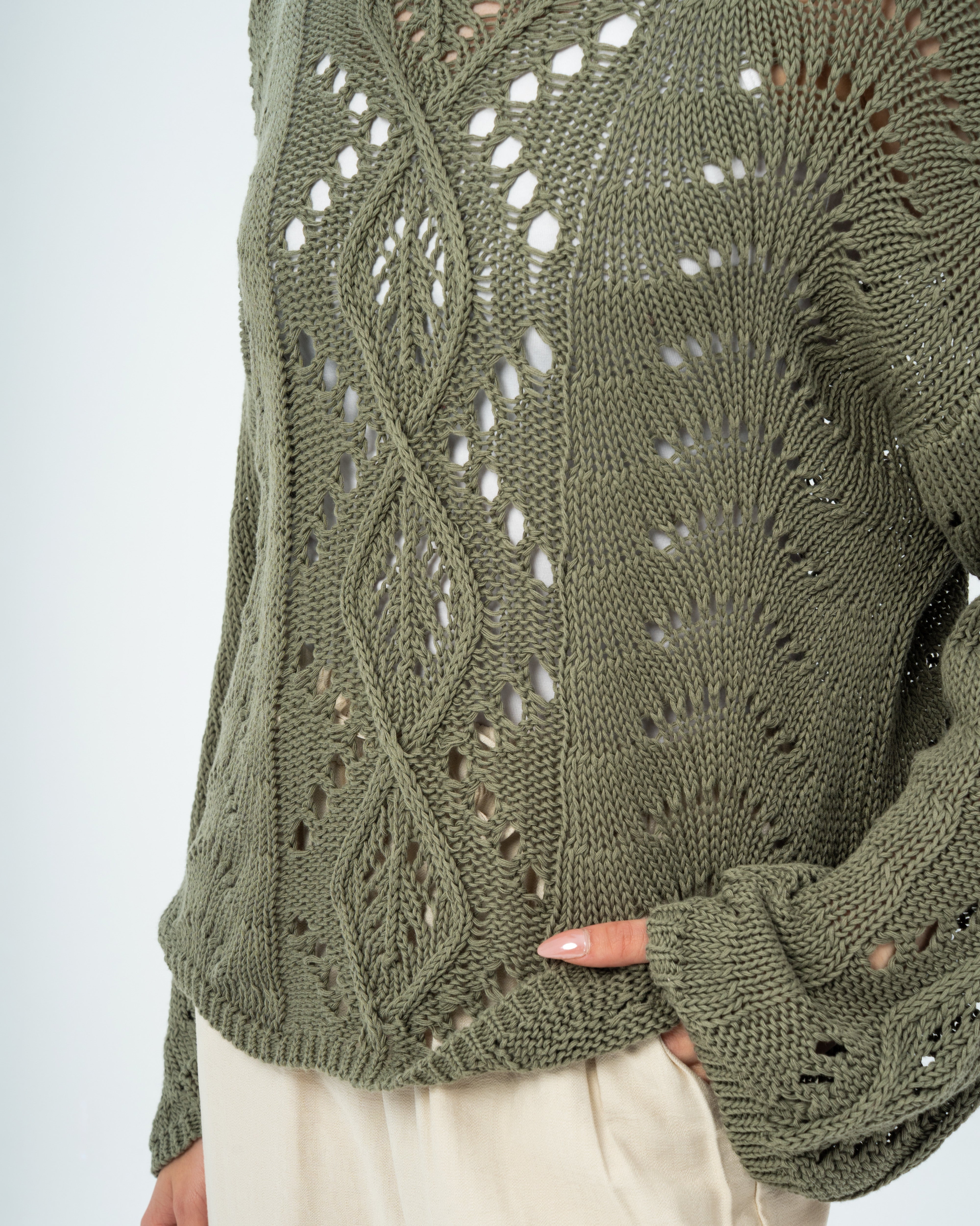 knitted with sleeves
