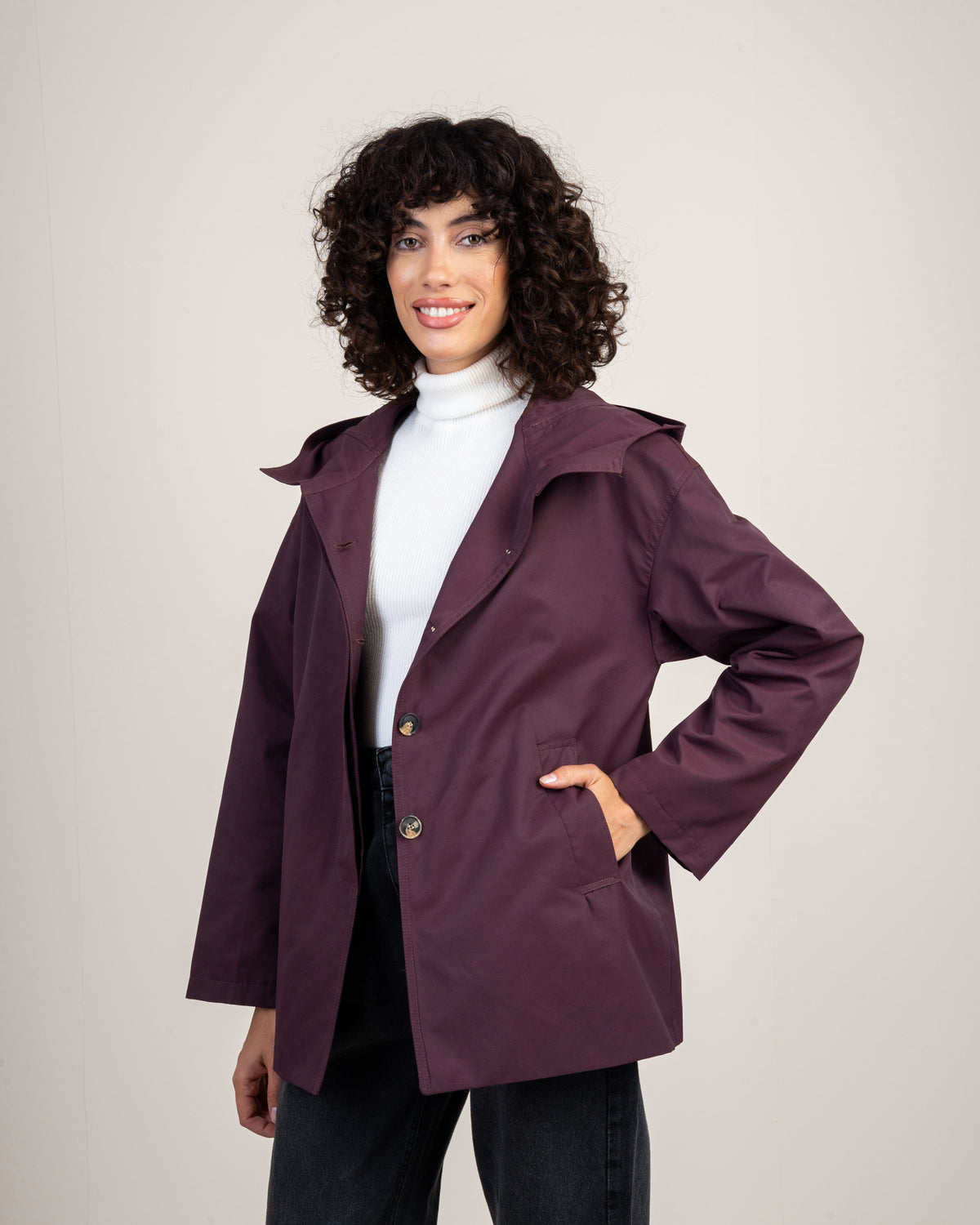 jacket Gabardine with hood