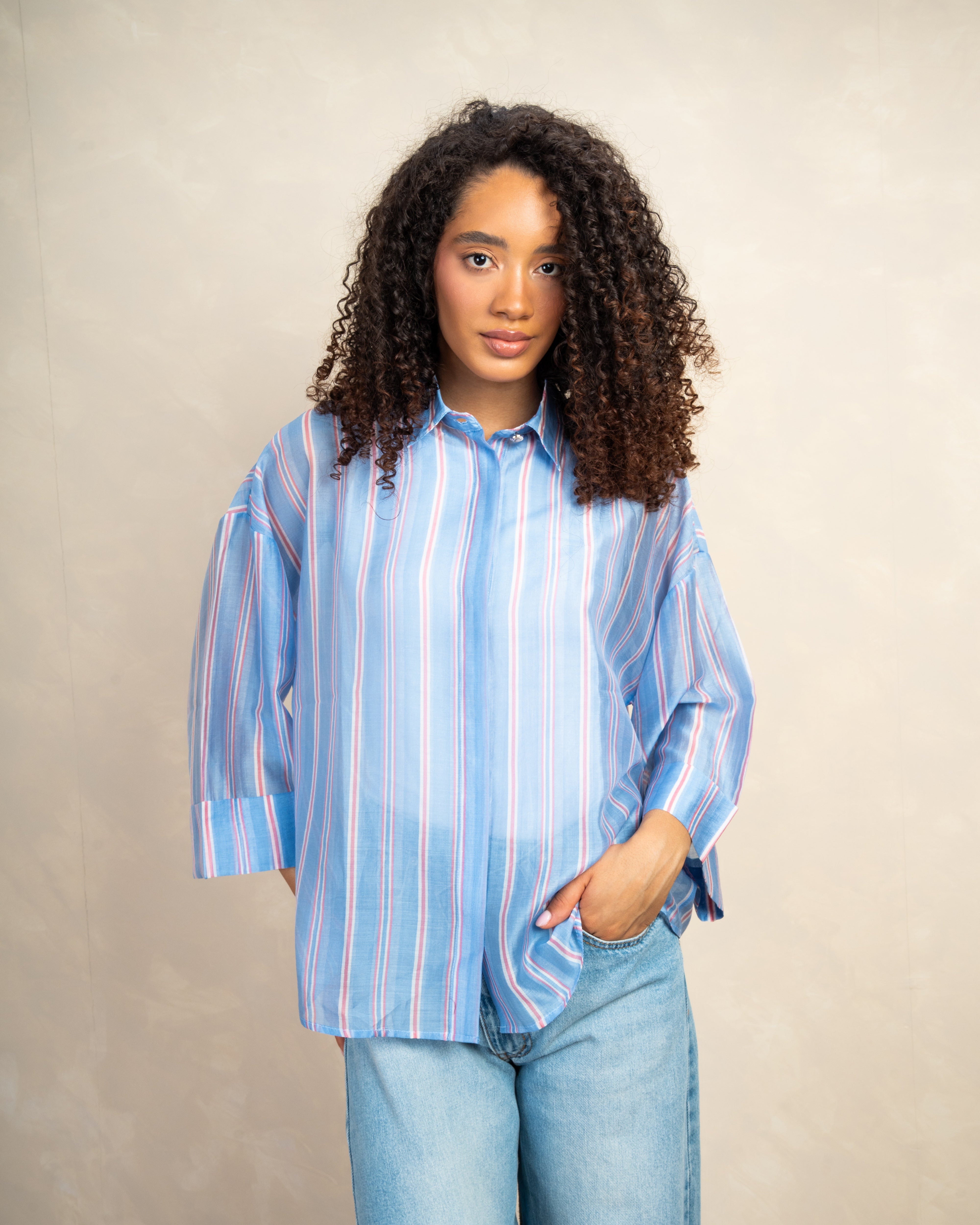 Short Sleeve Striped Shirt