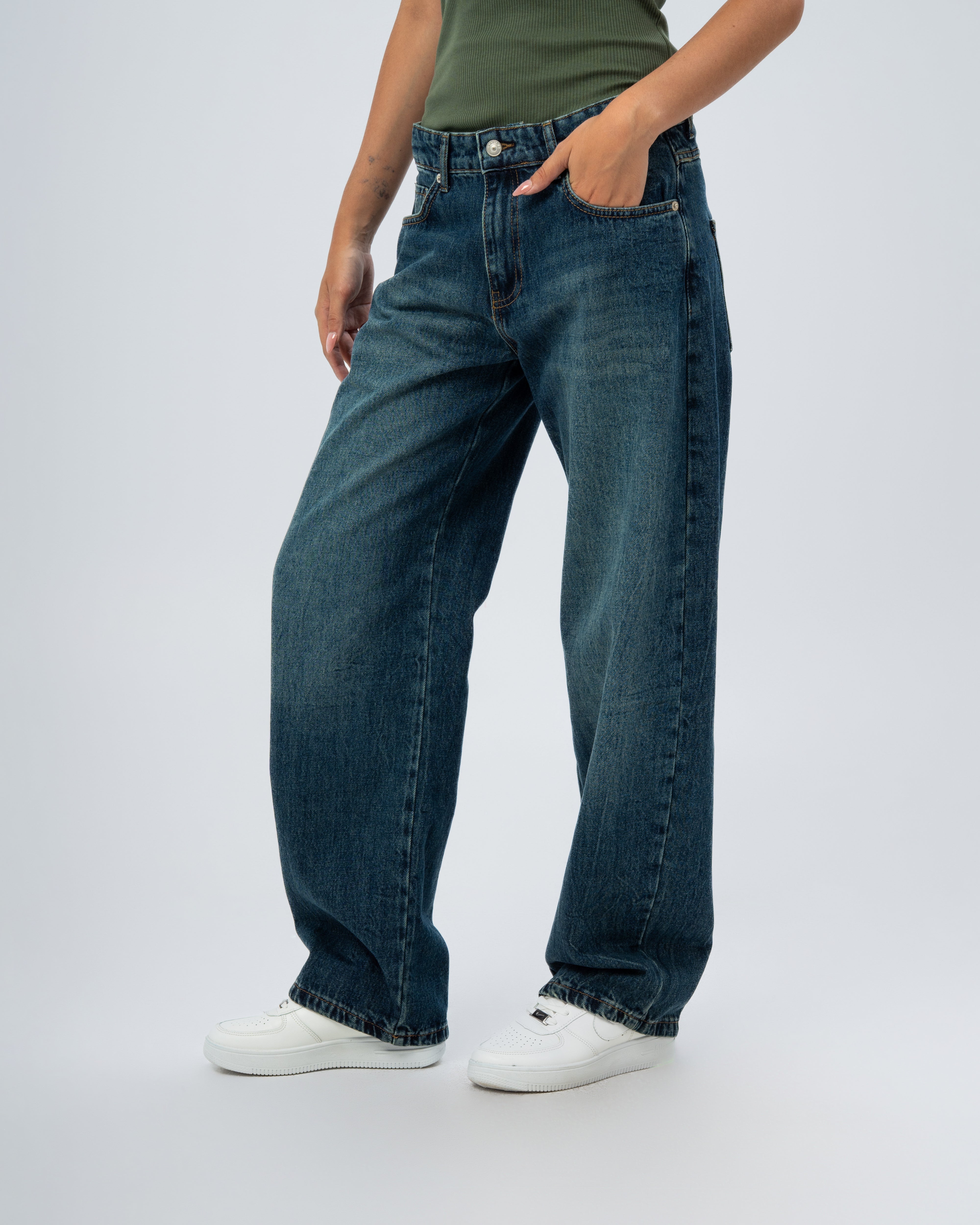 Plain denim jeans