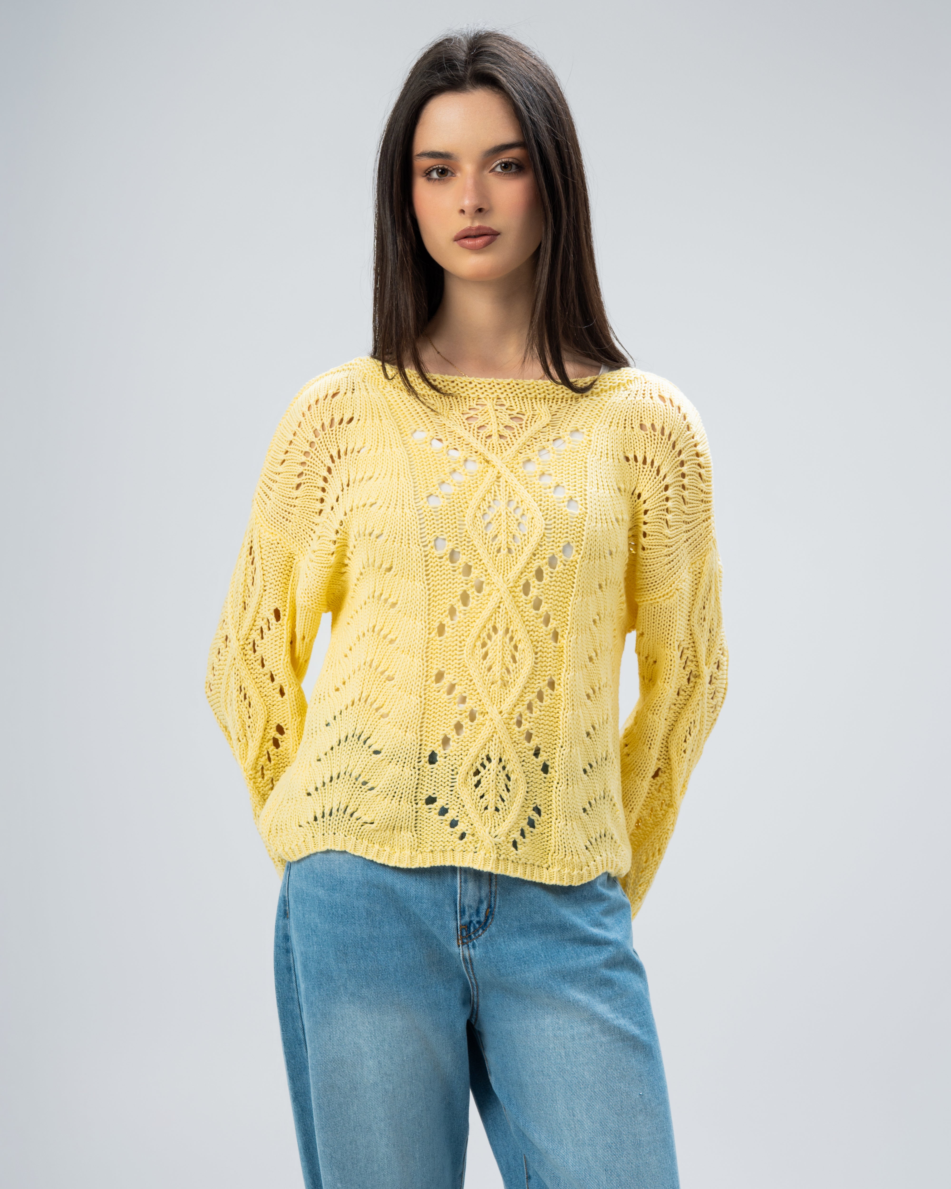 knitted with sleeves
