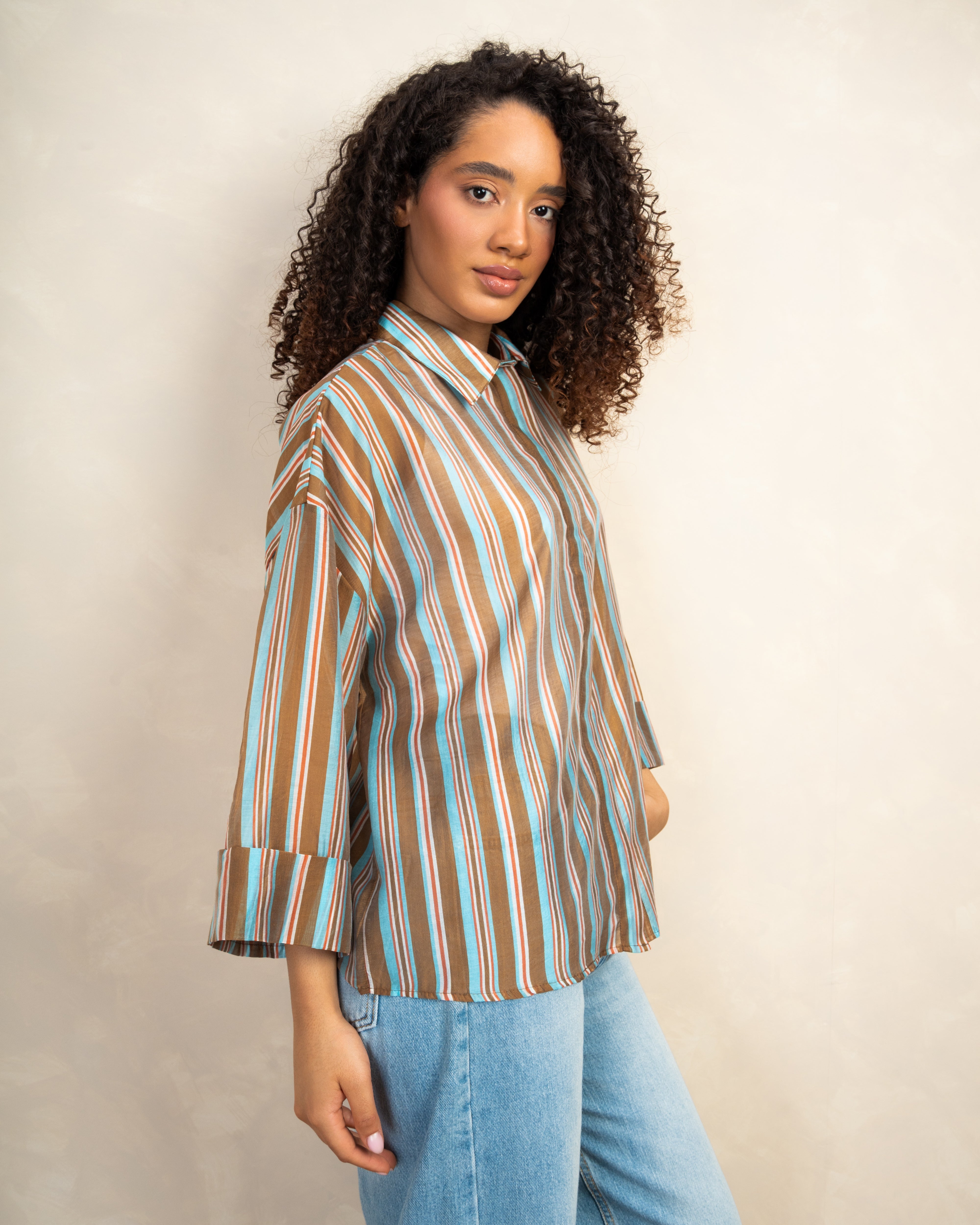 Short Sleeve Striped Shirt
