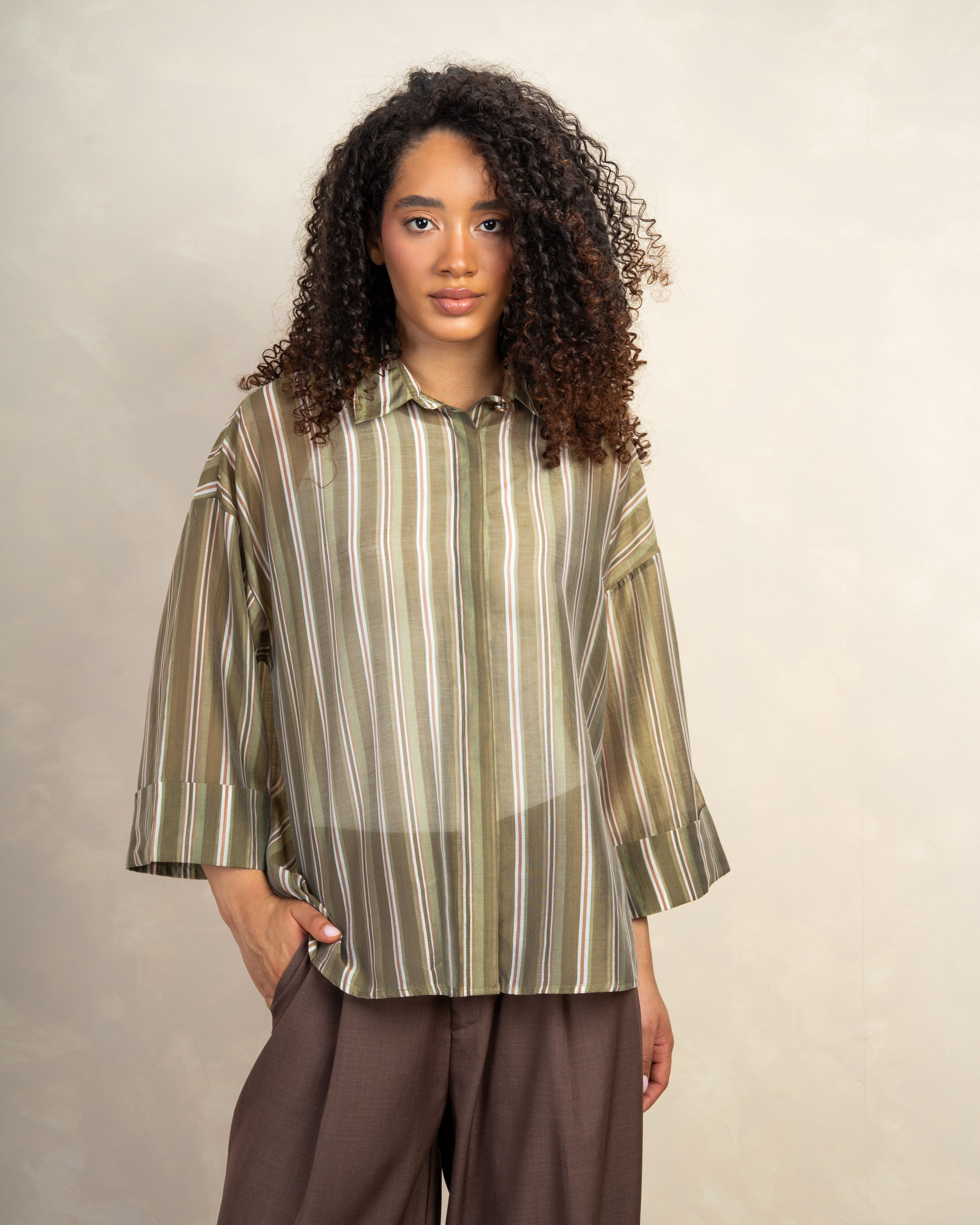 Short Sleeve Striped Shirt