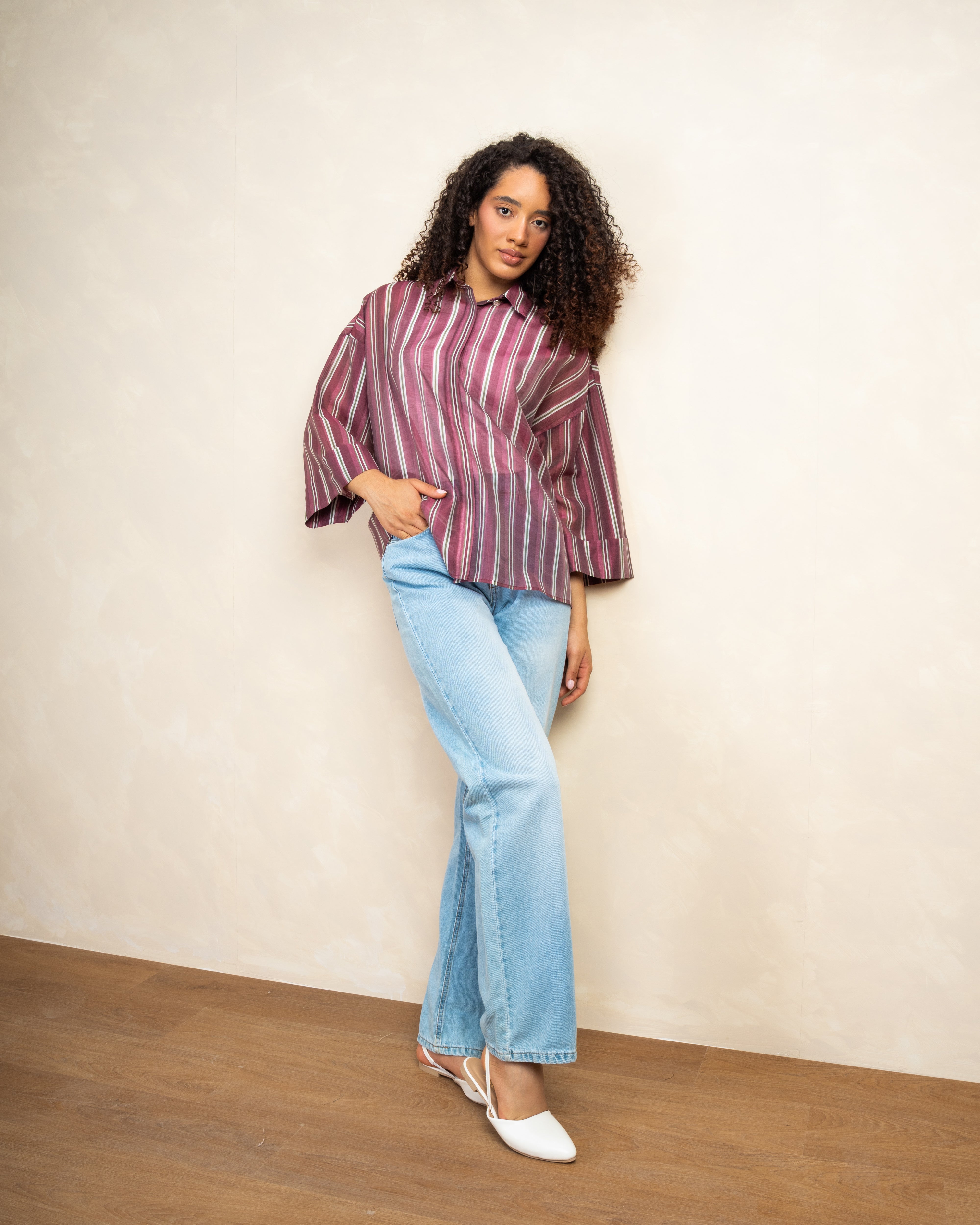 Short Sleeve Striped Shirt
