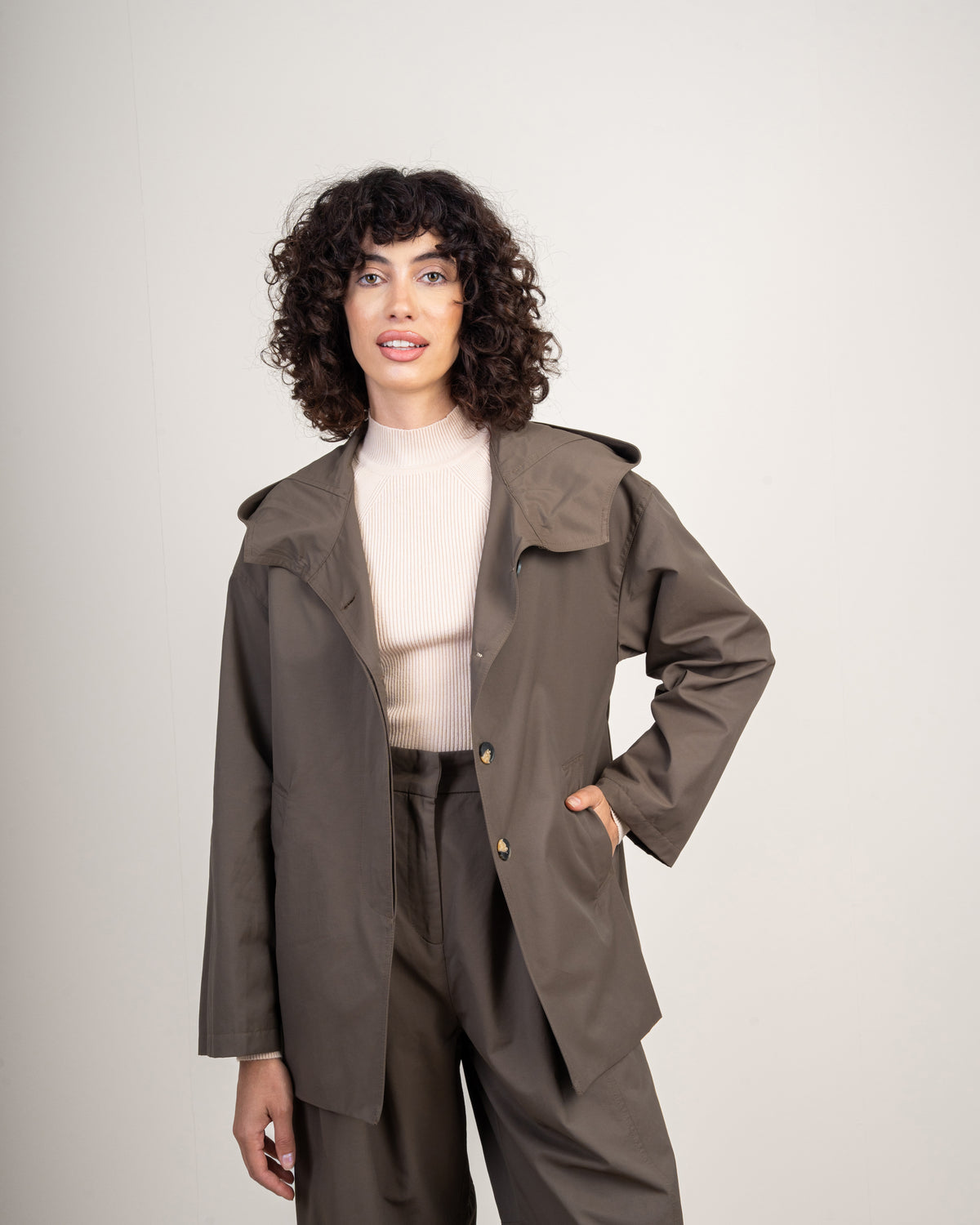 jacket Gabardine with hood
