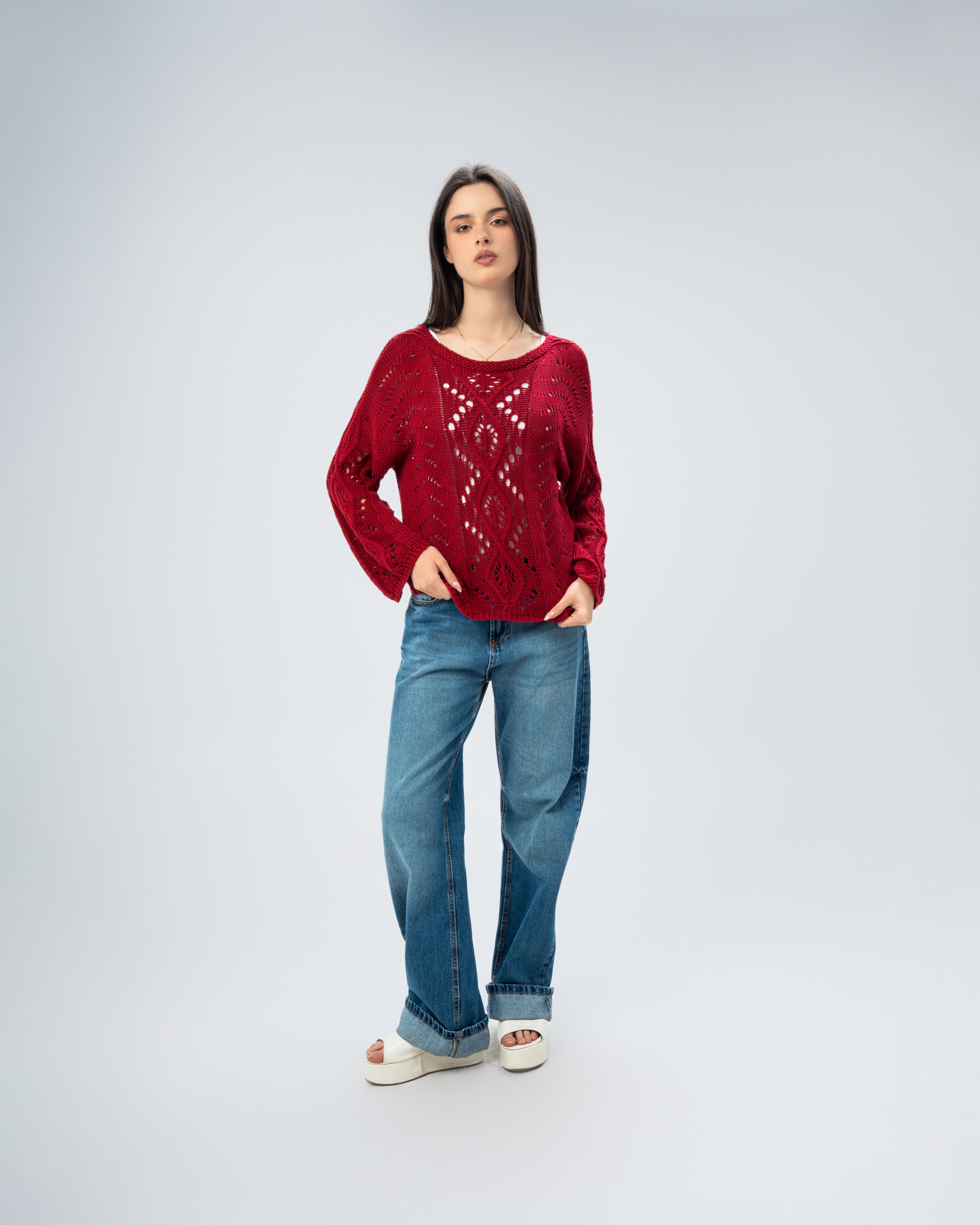 knitted with sleeves