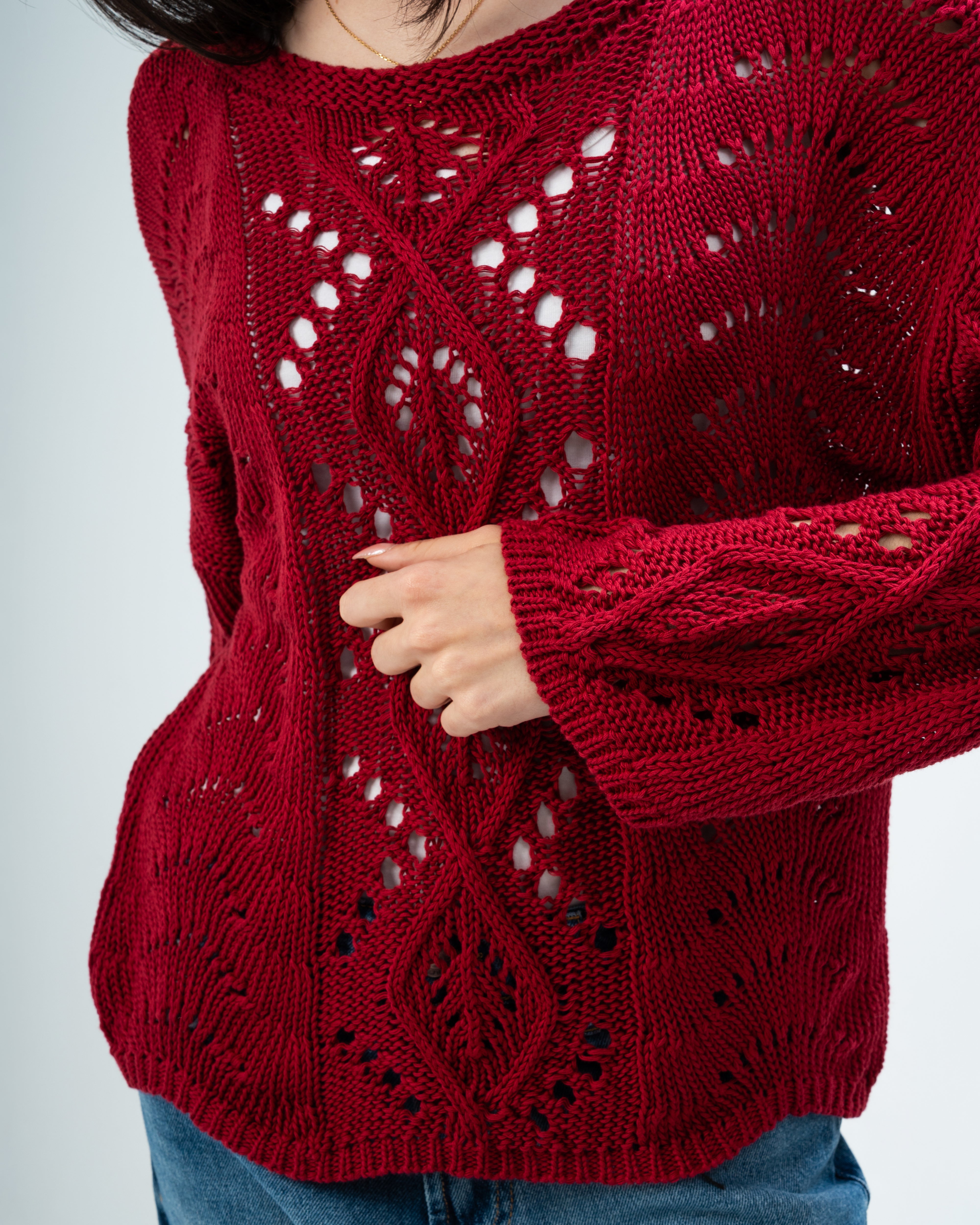 knitted with sleeves