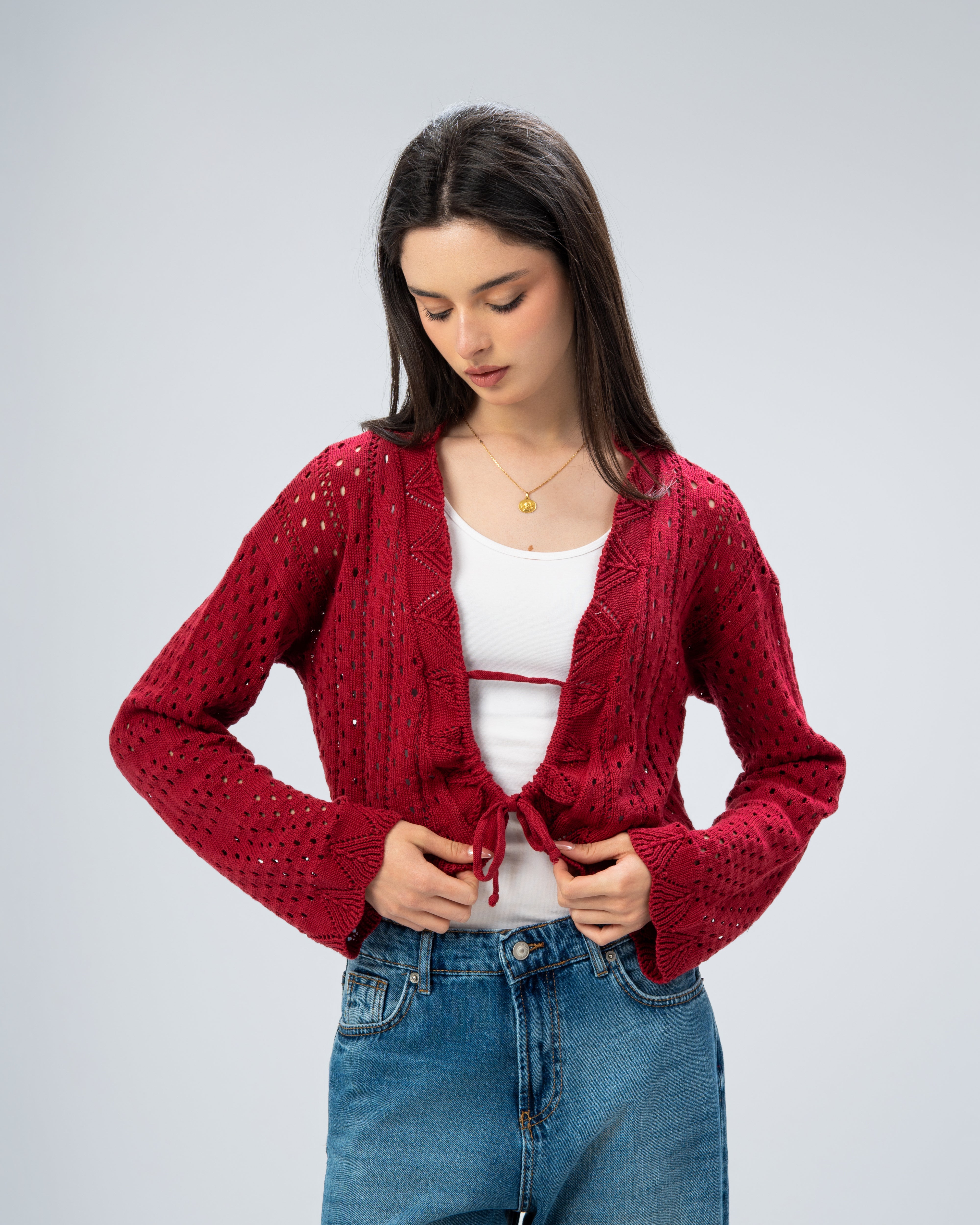 knitted with a drawstring