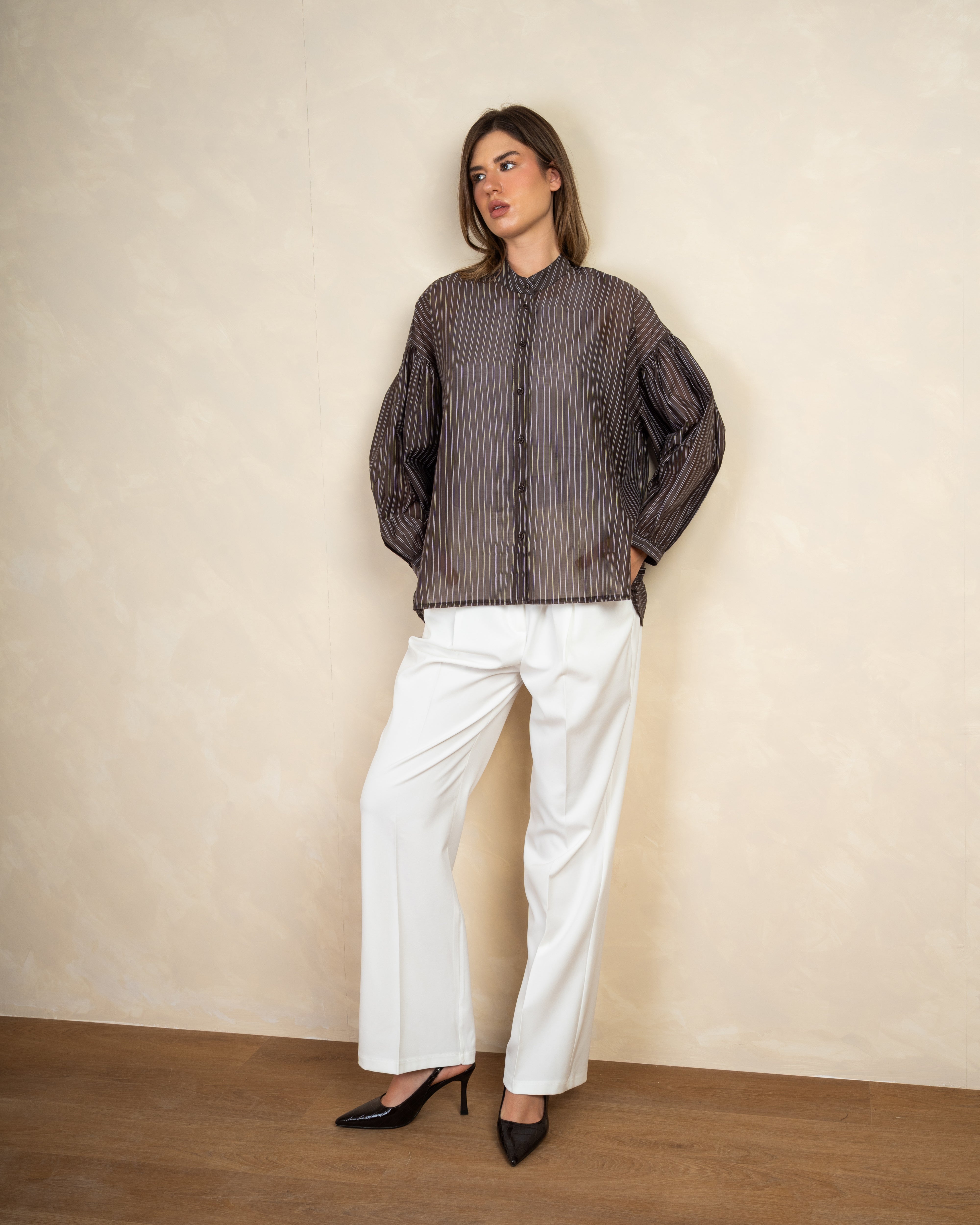 Long Striped Shirt In Different Colors