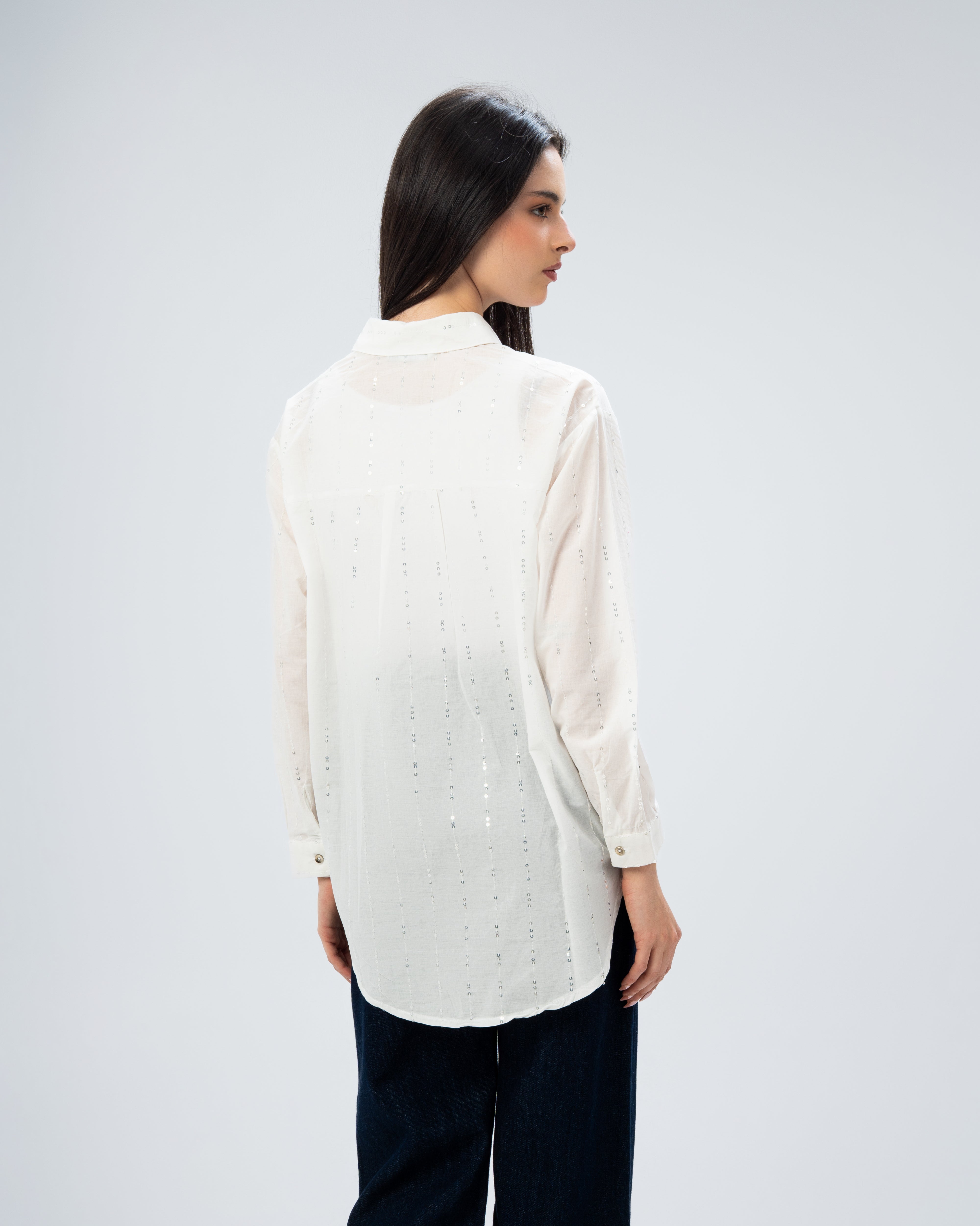 Glam Vertical Sequin Shirt