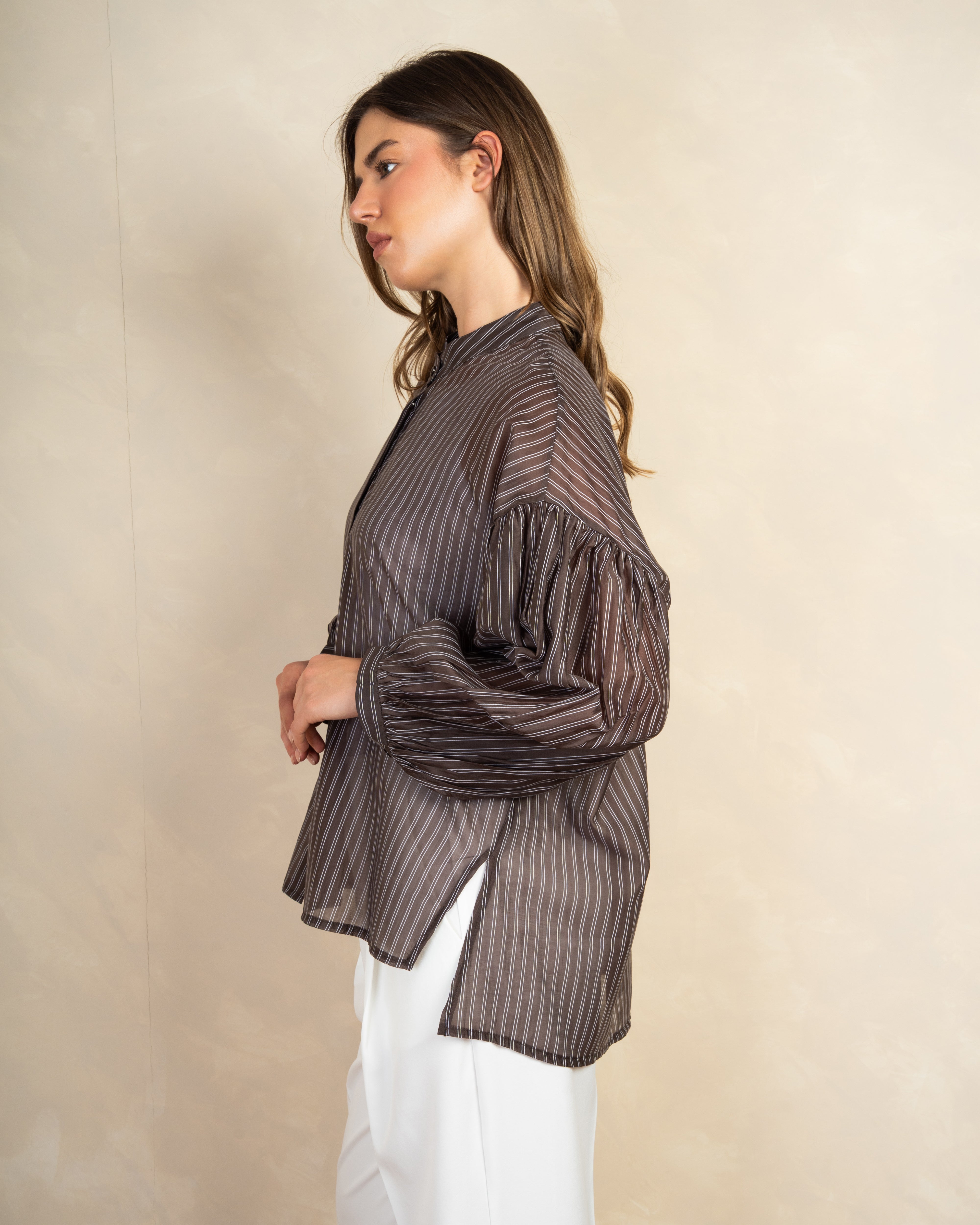 Long Striped Shirt In Different Colors